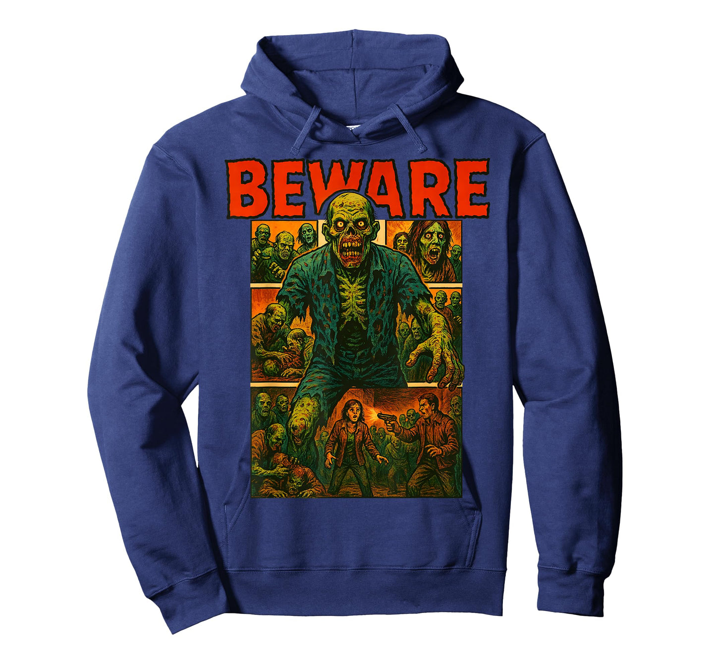 Zombie Tee Horror Movie Poster Vintage Comic Book Graphic T-Shirt