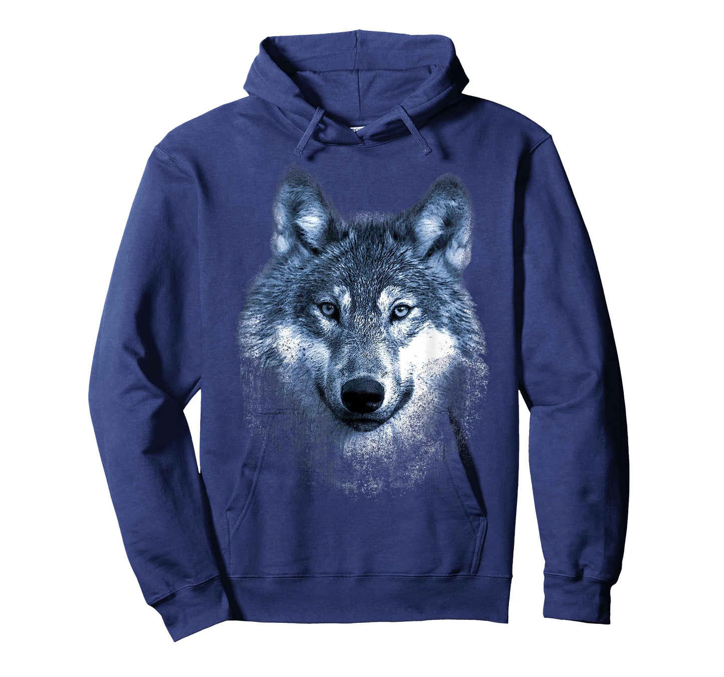 Timber Wolf Face Portrait Distressed Graphic Art Design T-Shirt
