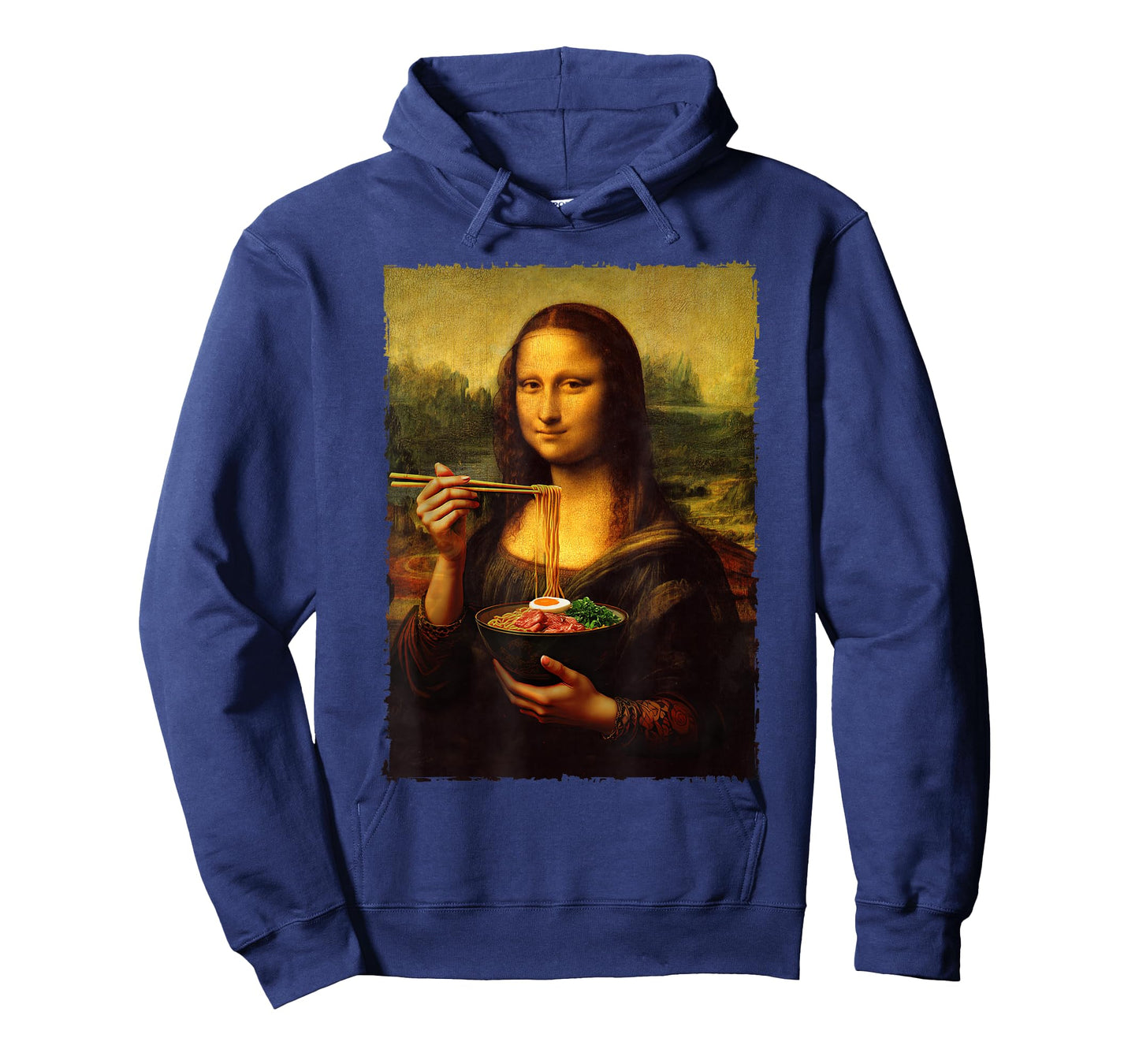 Mona Lisa Eating Ramen Japanese Noodles Art Teacher T-Shirt