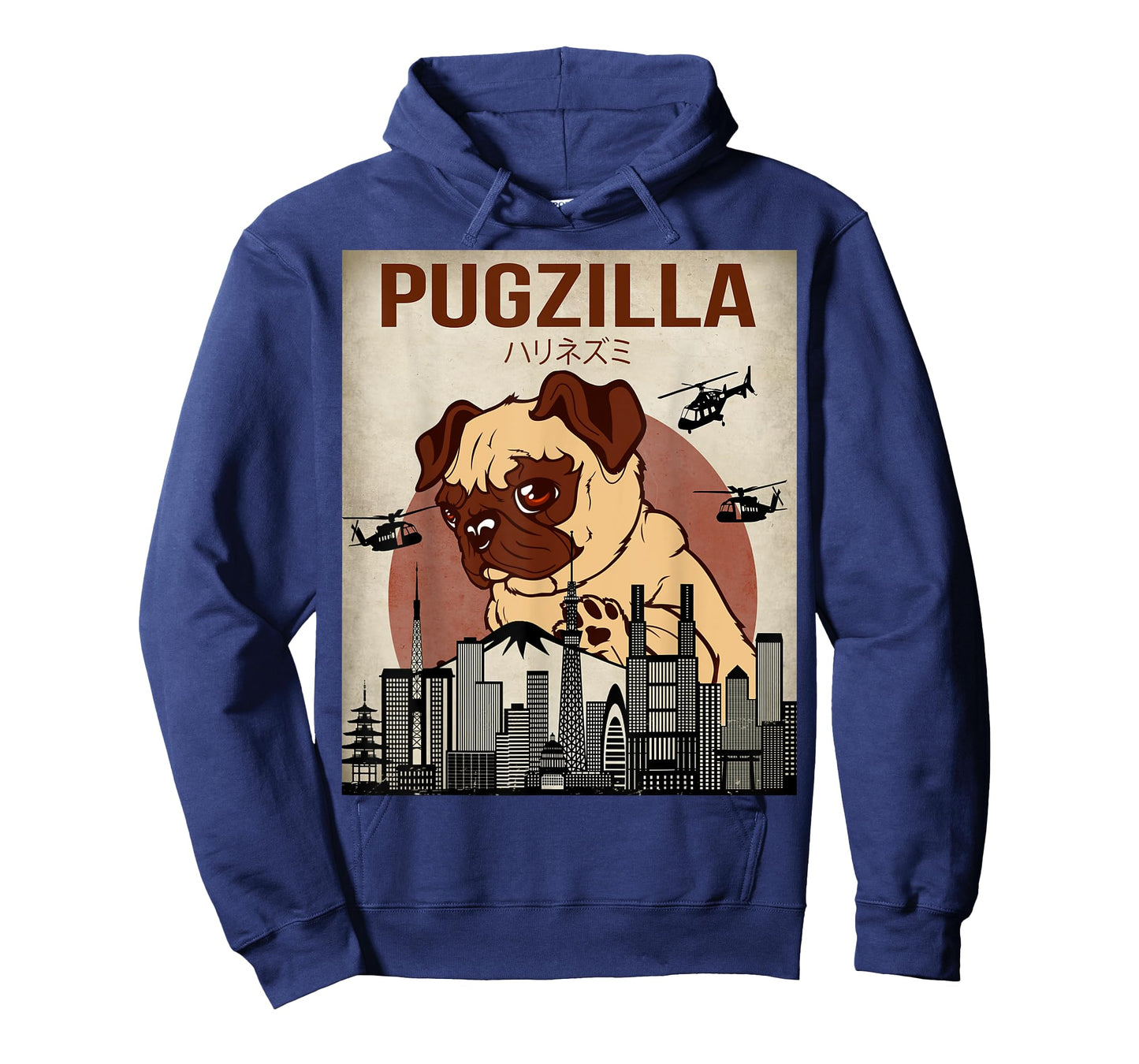 Funny Cute Pet Pajama Pug Dog Outfit Pugzilla Tee T-Shirt
