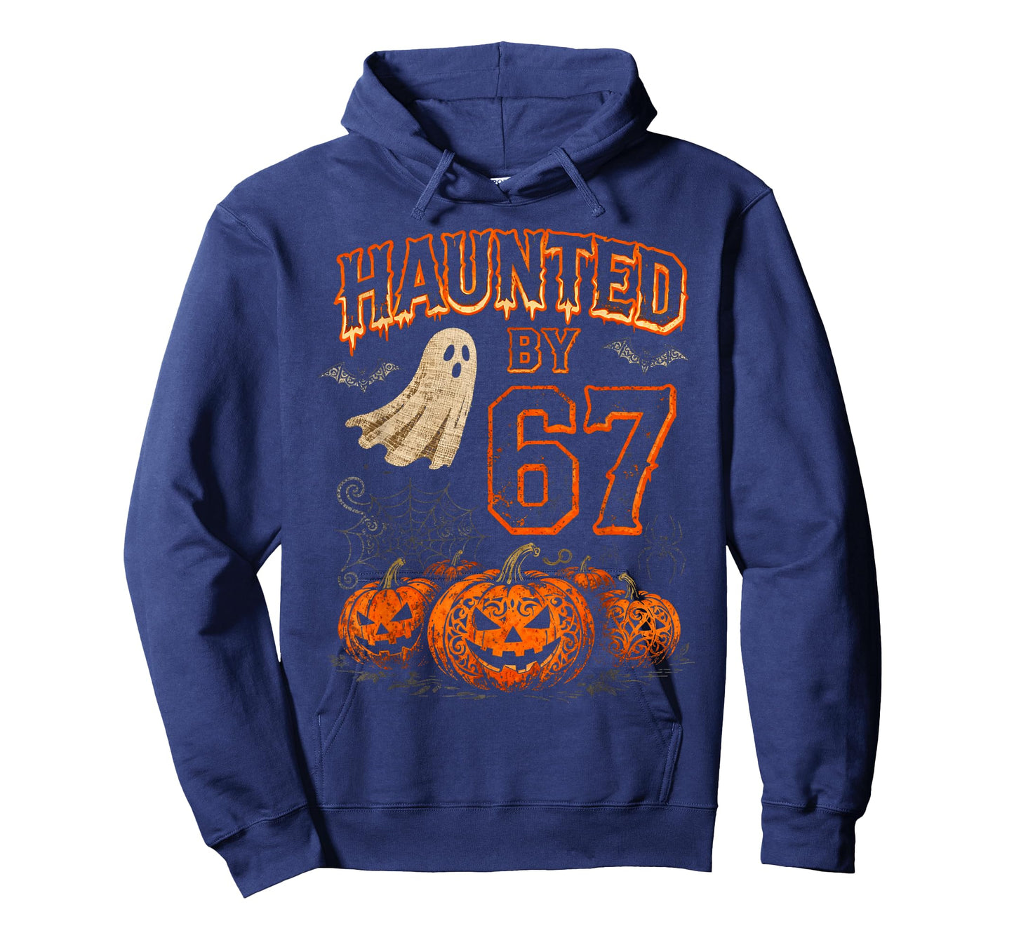 Funny Haunted by Six Seven 67 Halloween Ghost Pumpkin Meme T-Shirt
