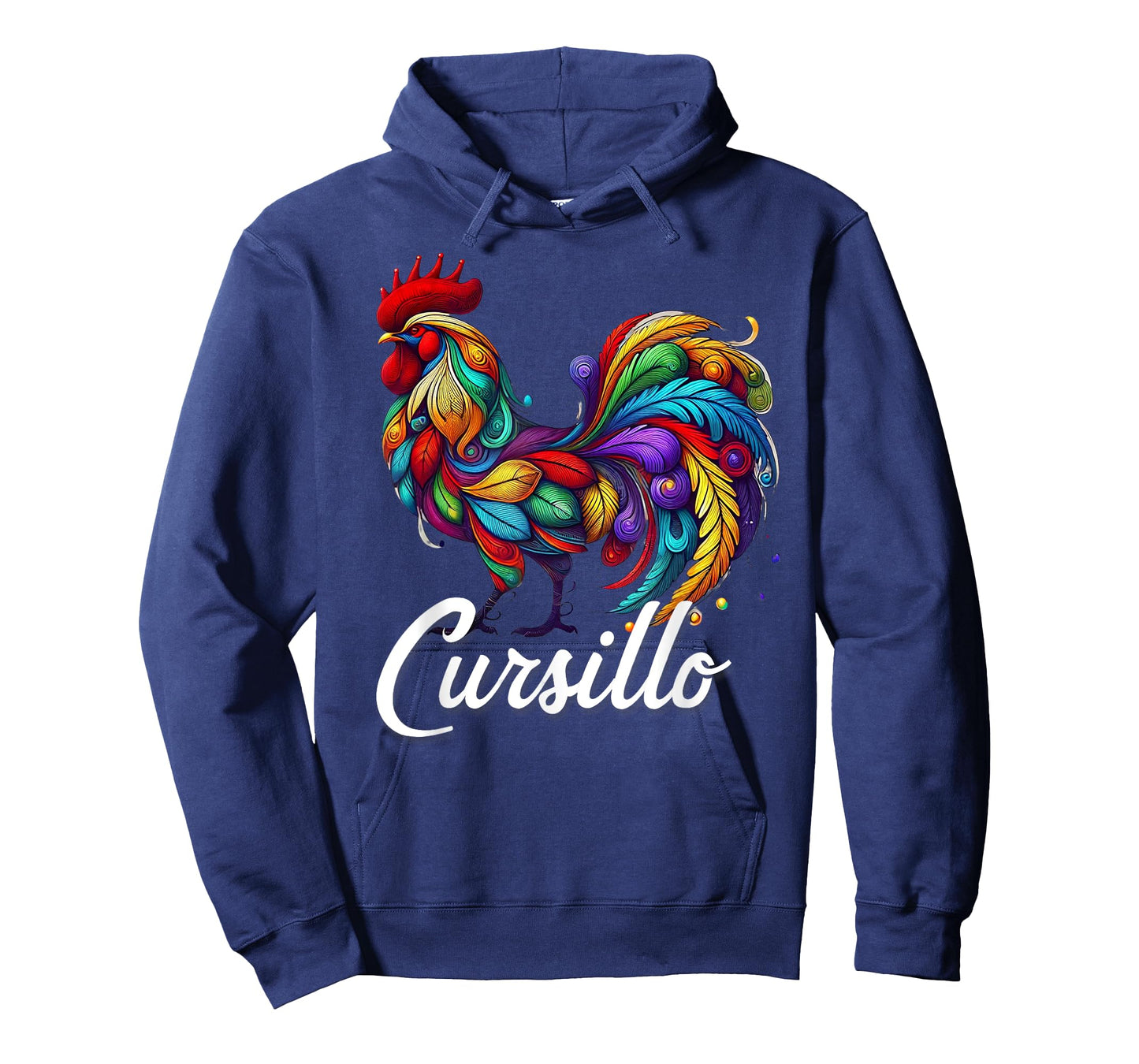 DeColores Cursillo Rainbow Rooster Catholic T-Shirt