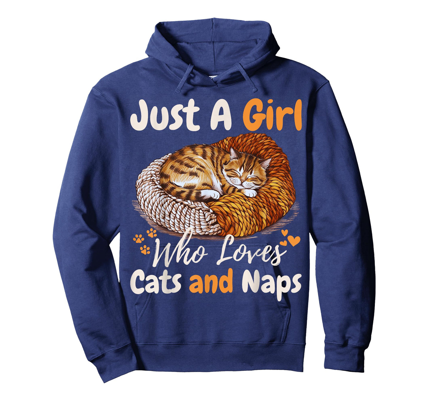 Just A Girl Who Loves Cats And Naps For Girls For Cat Lover T-Shirt