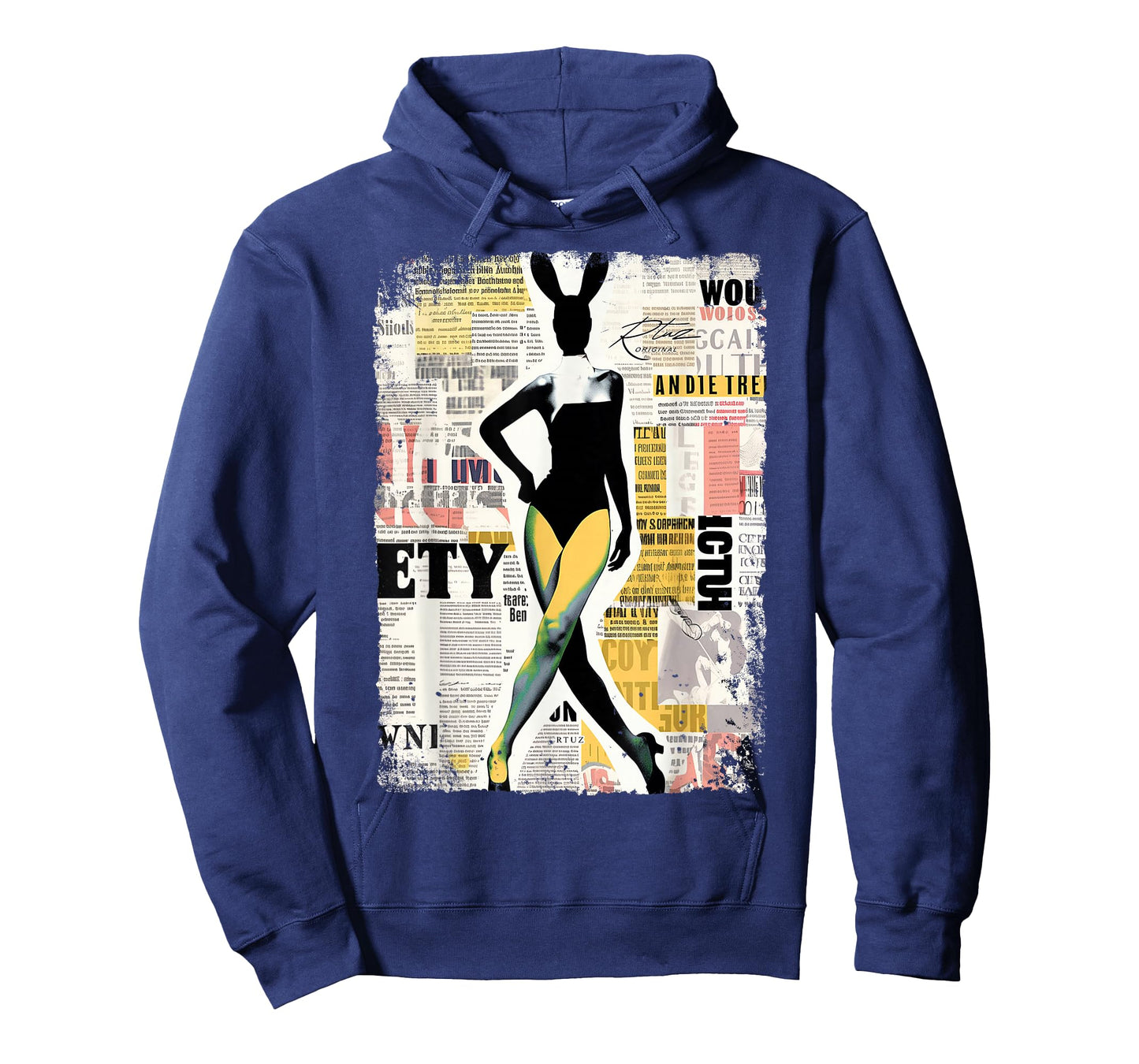 Magazin Cover Vintage Girl Bunny Collage Sexy Model Pin-up T-Shirt