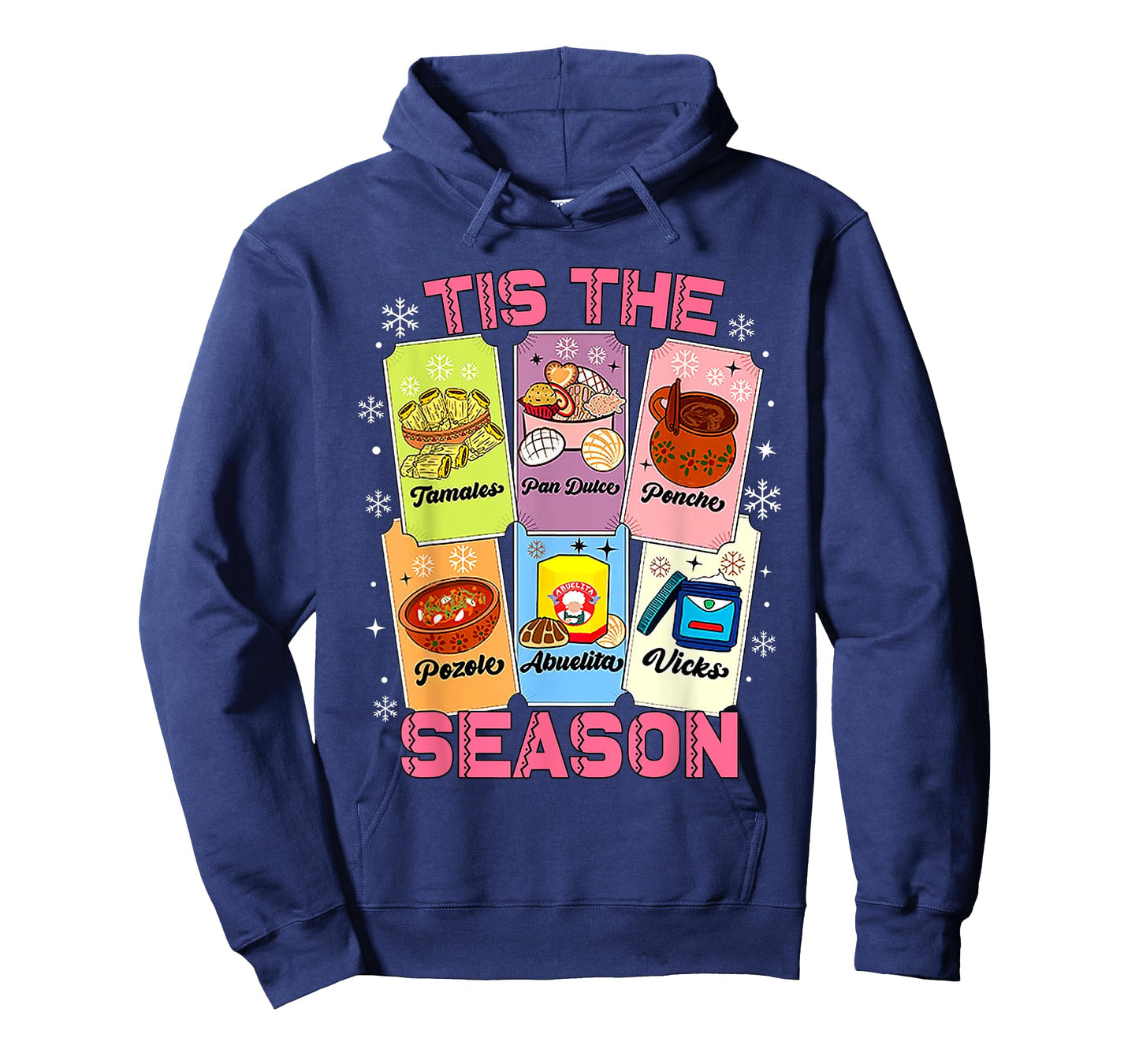 Tis The Season Xmas Card Mexican Christmas Pan Dulce Xmas T-Shirt