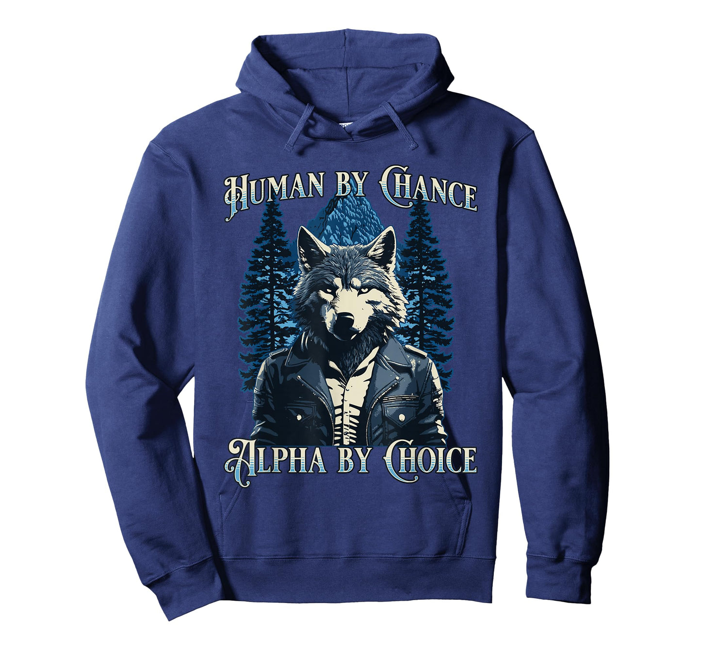 Human By Chance Alpha By Choice - Wolf Meme T-Shirt
