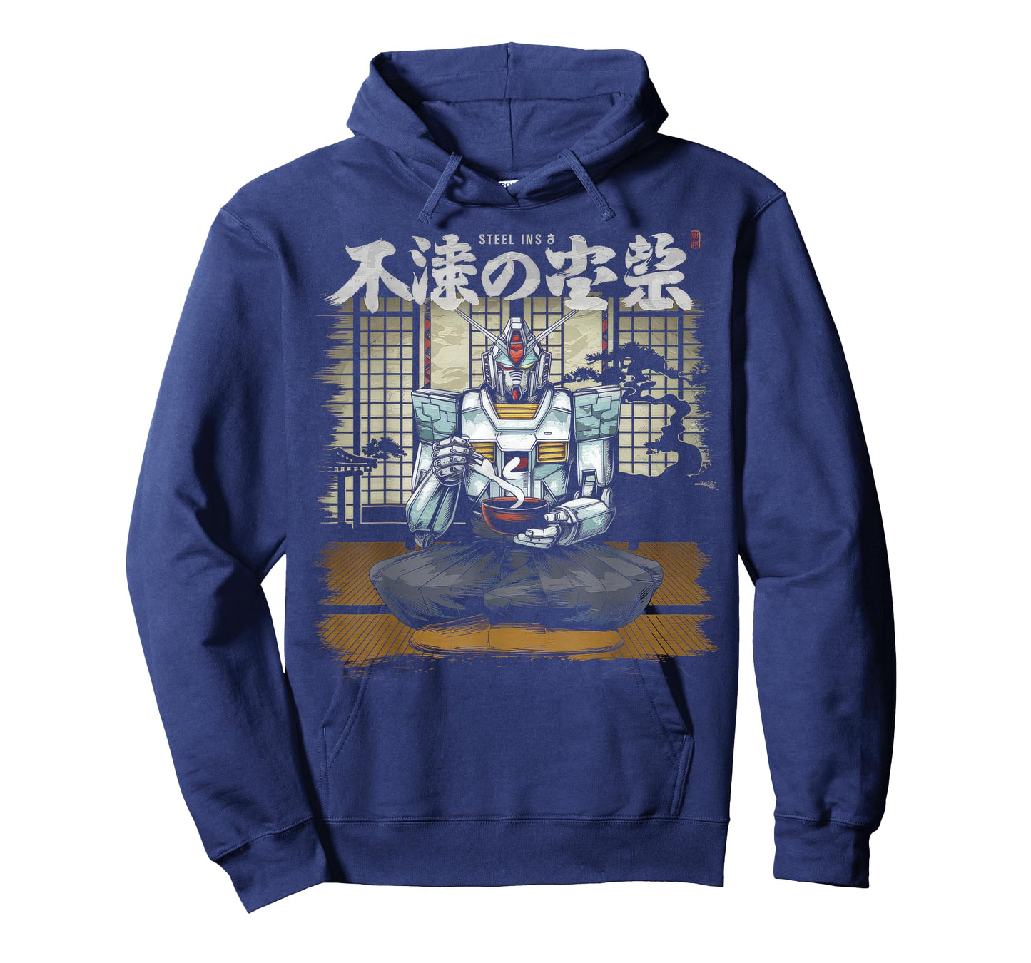 Mecha Tshirt Japanese Mecha Robot Head Anime Art Ukiyo-E T-Shirt