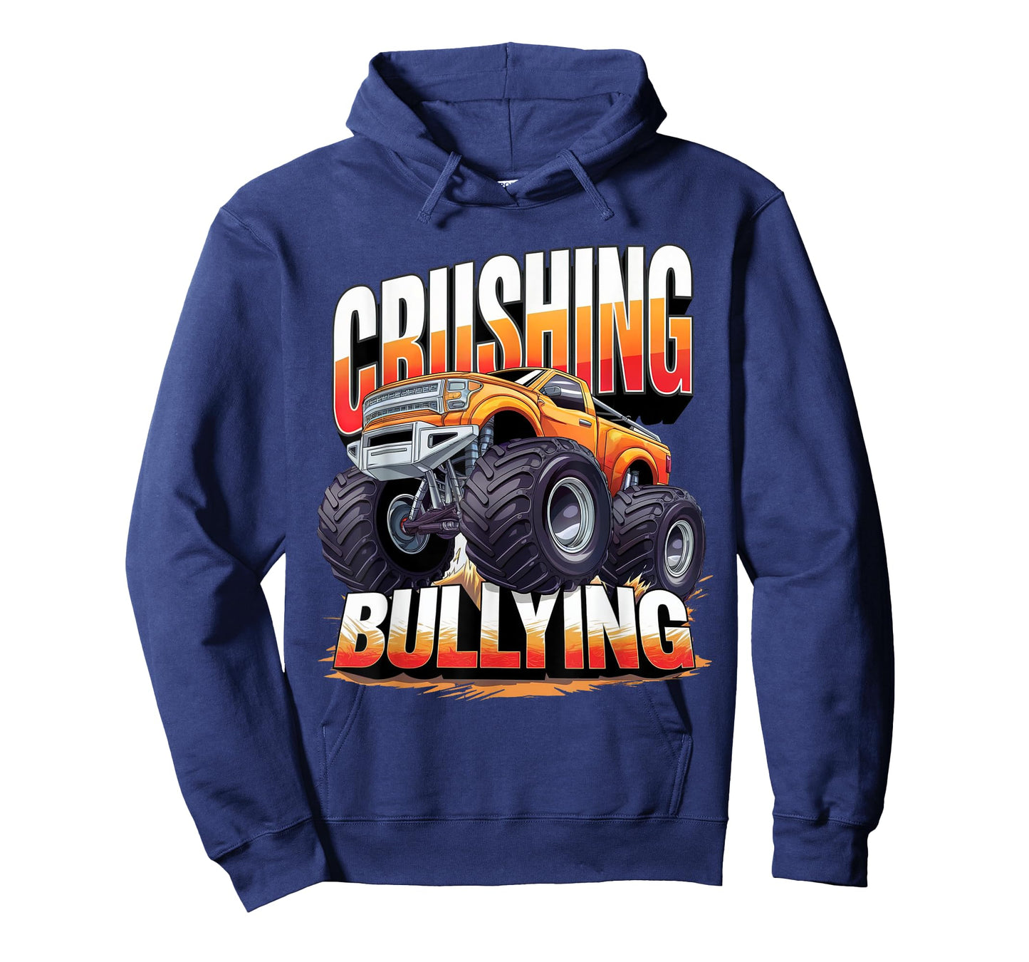 Crushing Bullying Monster Truck Orange Unity Day T-Shirt