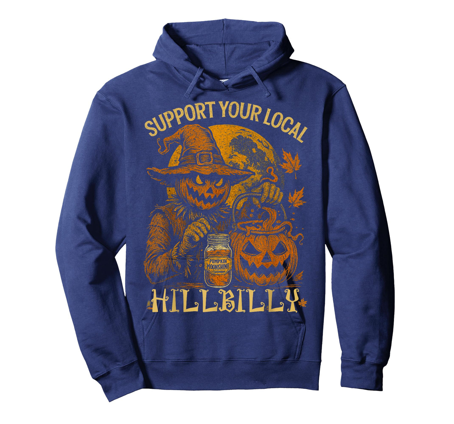 Support Your Local Hillbilly Pumpkin Pie Moonshine Scarecrow T-Shirt