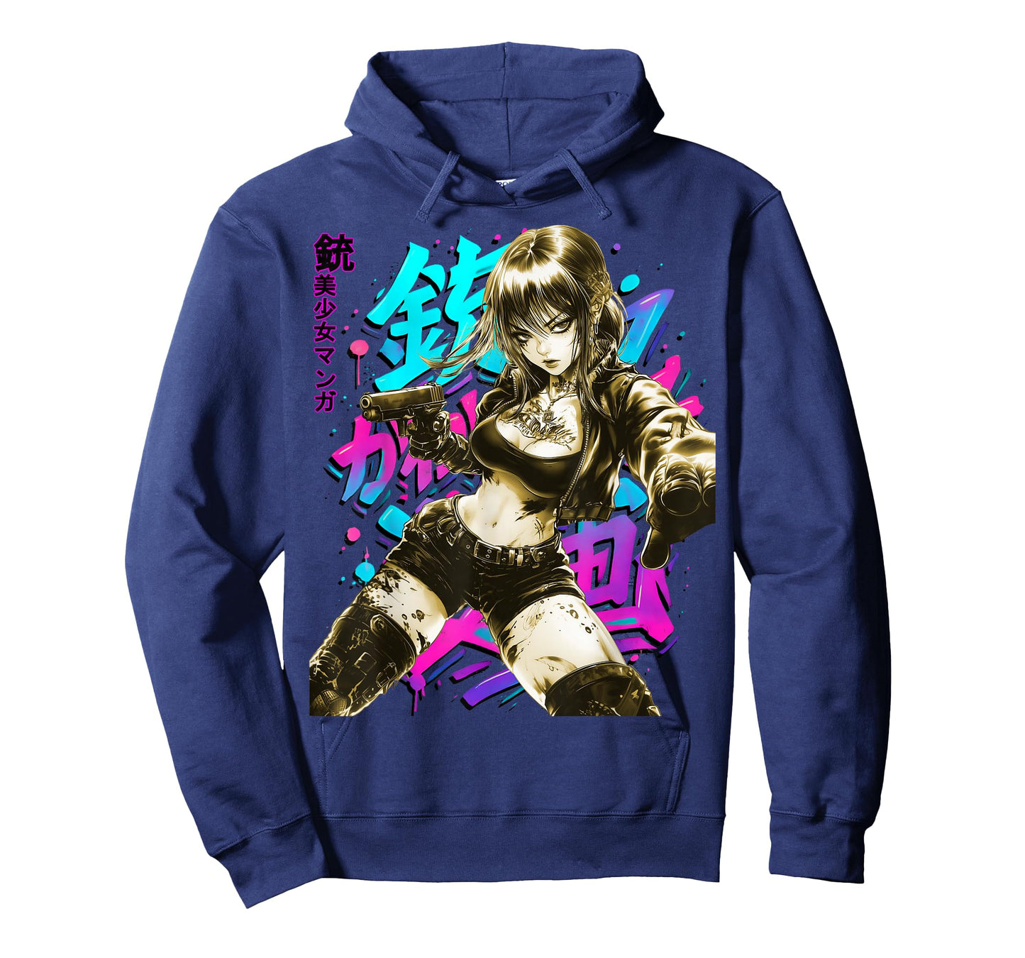 Anime Waifu Sketch Line Art Manga Graffiti Graphic T-Shirt