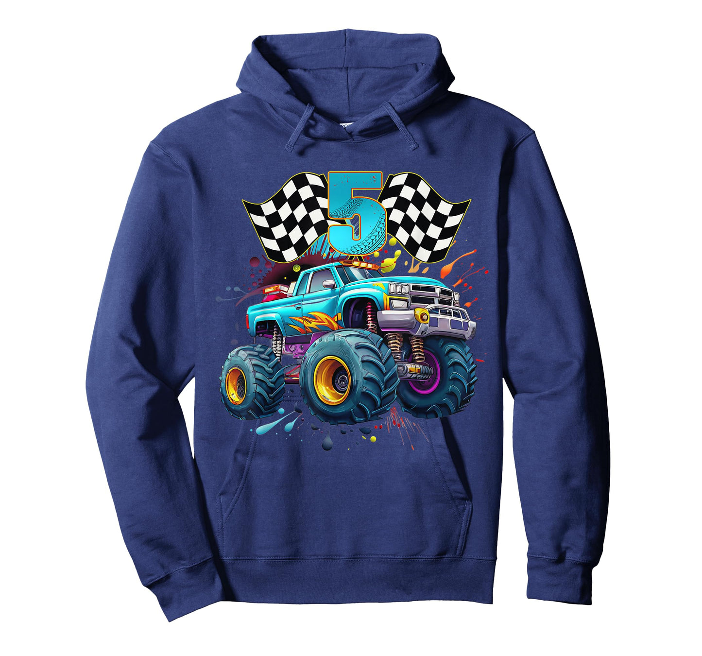 Birthday Monster Truck 5 year Old Boys 5th Awesome Party T-Shirt