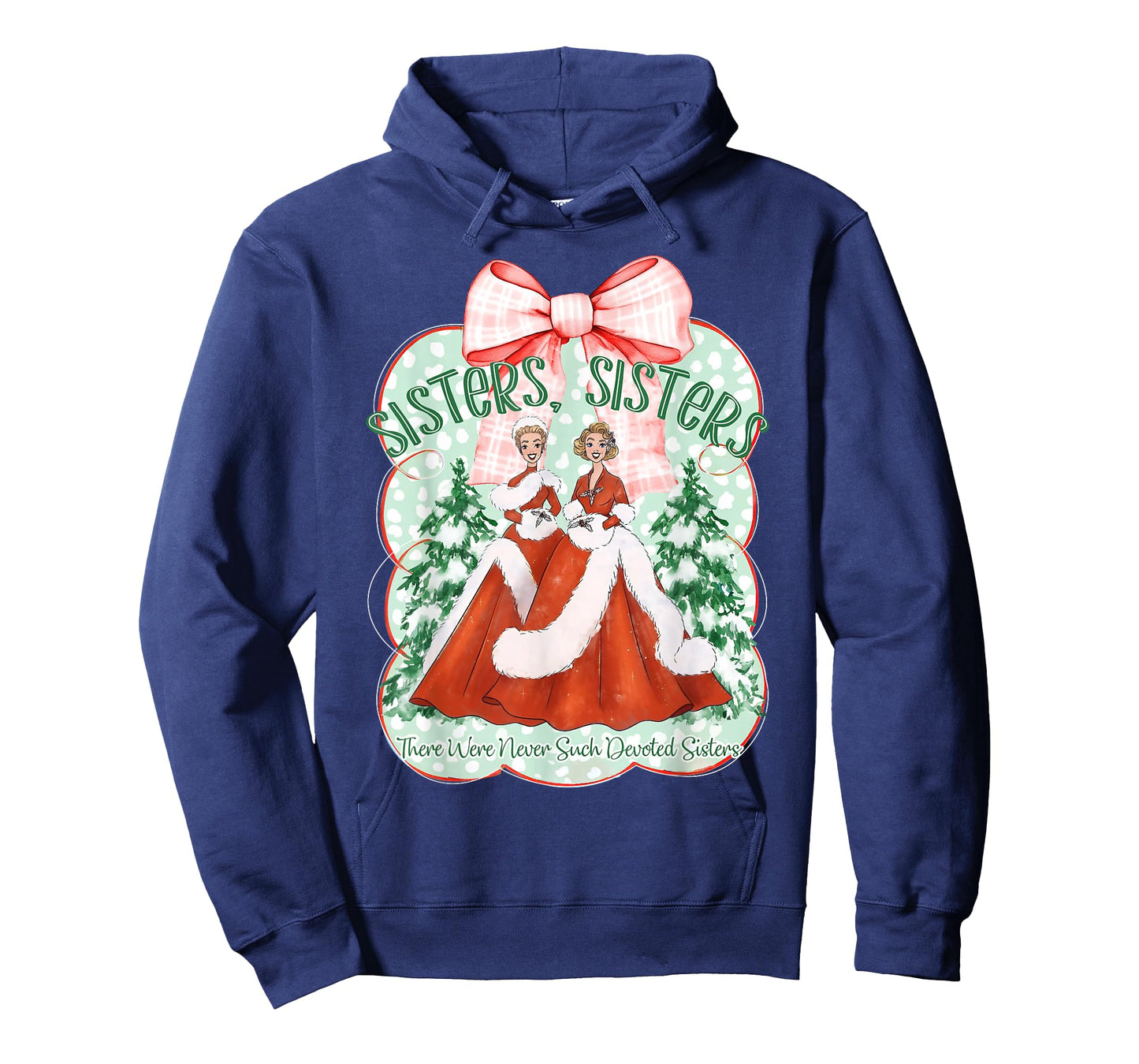 Devoted Sisters Merry Christmas White Xmas Snowflake Holiday T-Shirt