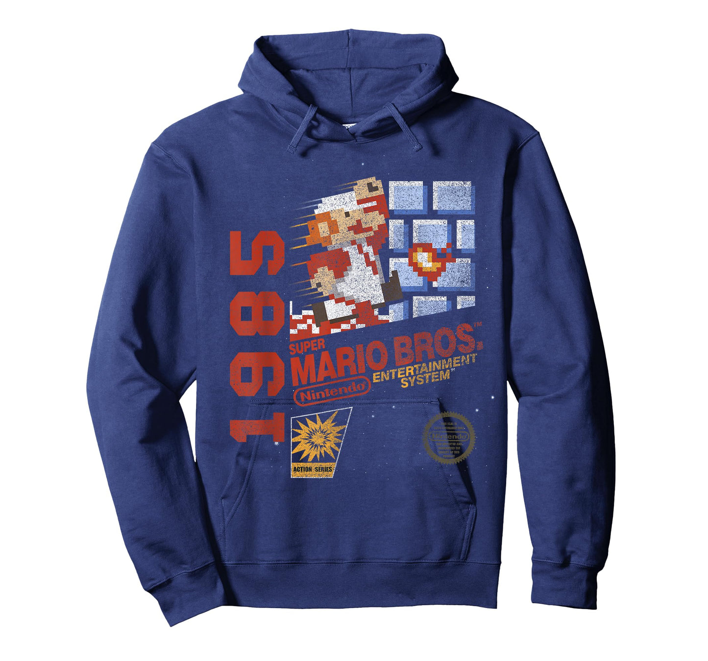 Super Mario Bros NES 1985 Retro 8-Bit Nintendo Game Cover T-Shirt