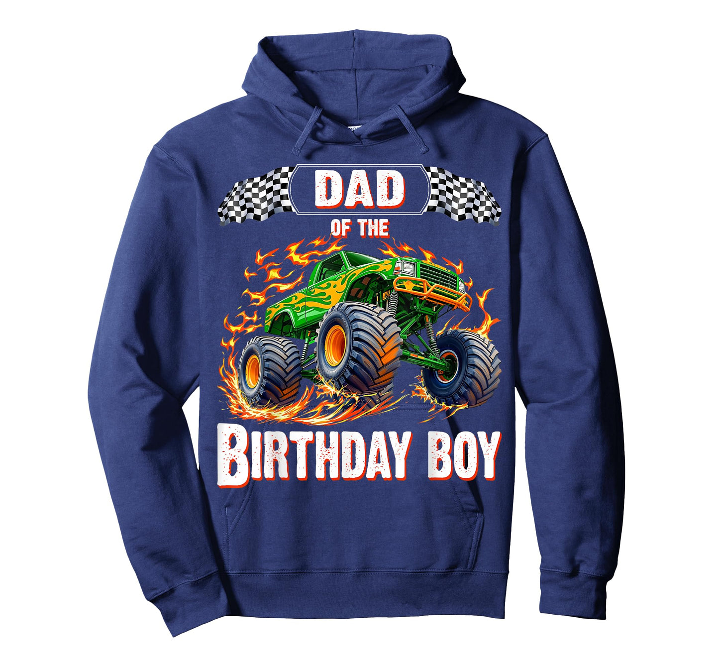 Dad of the Birthday Boy Monster Truck Birthday T-Shirt