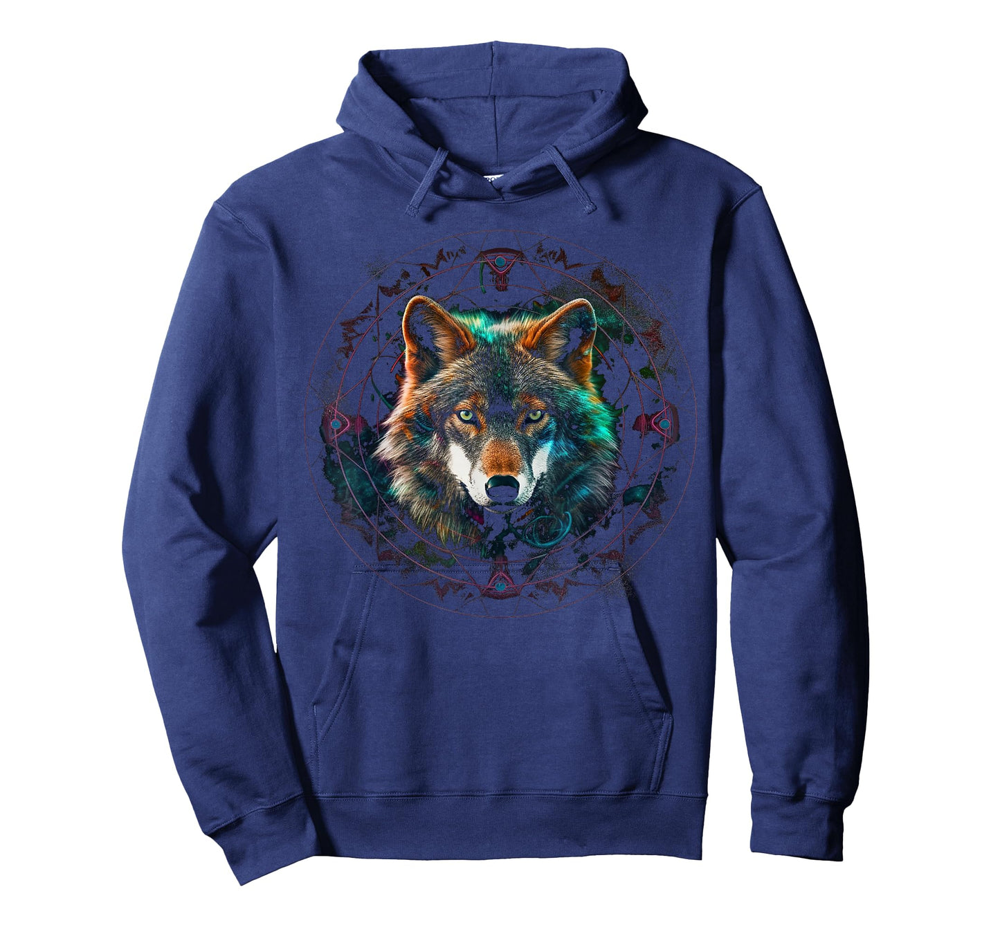 Wolf Lover Artwork | Mandala Animal Motif Wolf T-Shirt