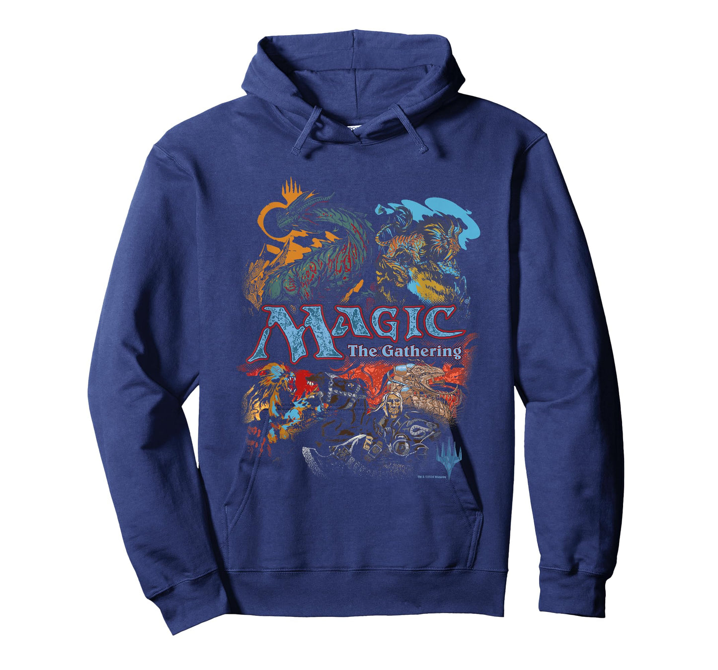 Magic: The Gathering Iconic Retro Fight Scene Chest Poster T-Shirt