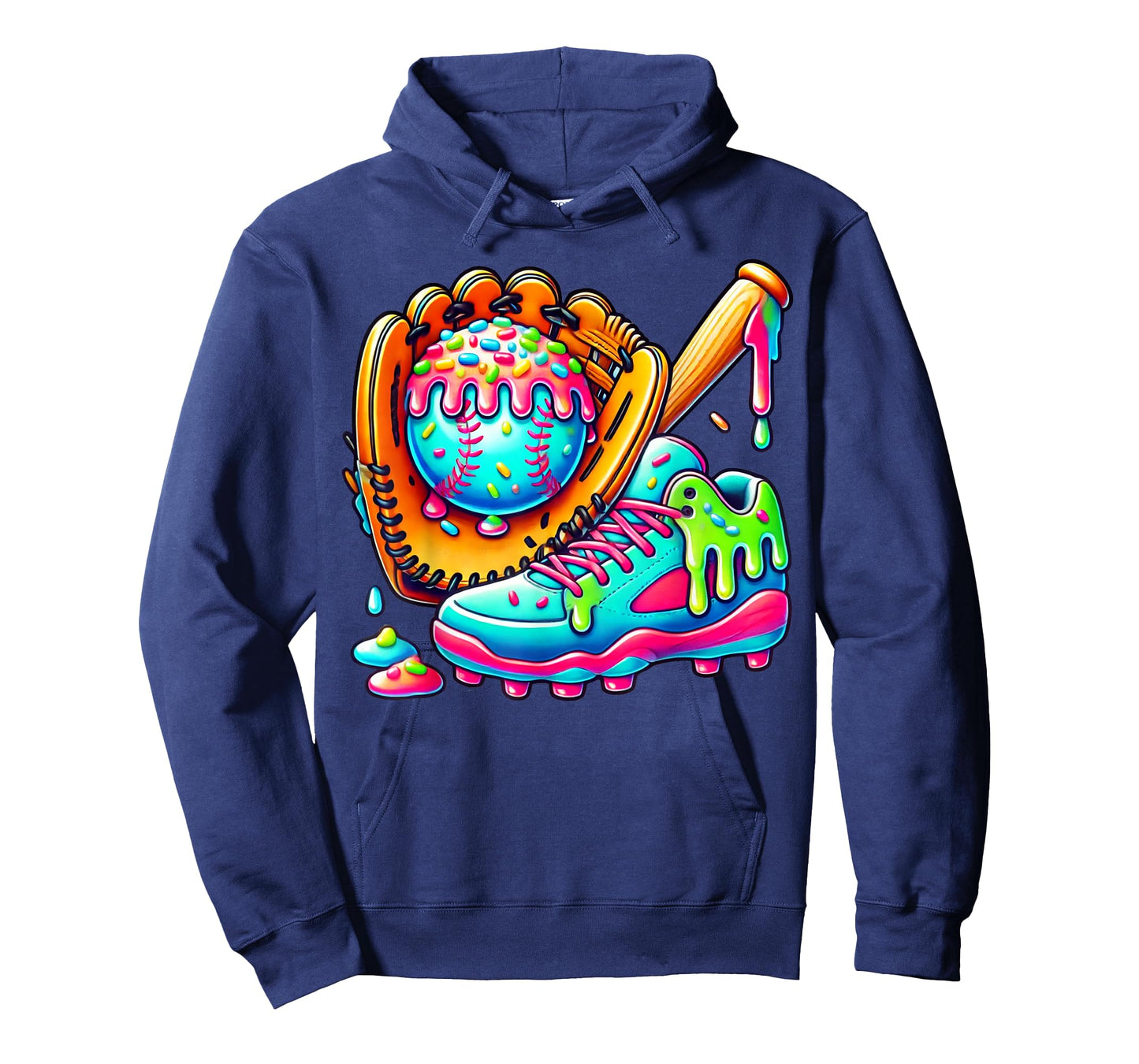 Ice Cream Drip Baseball Stuff Baseball Drip For Boys Graphic T-Shirt