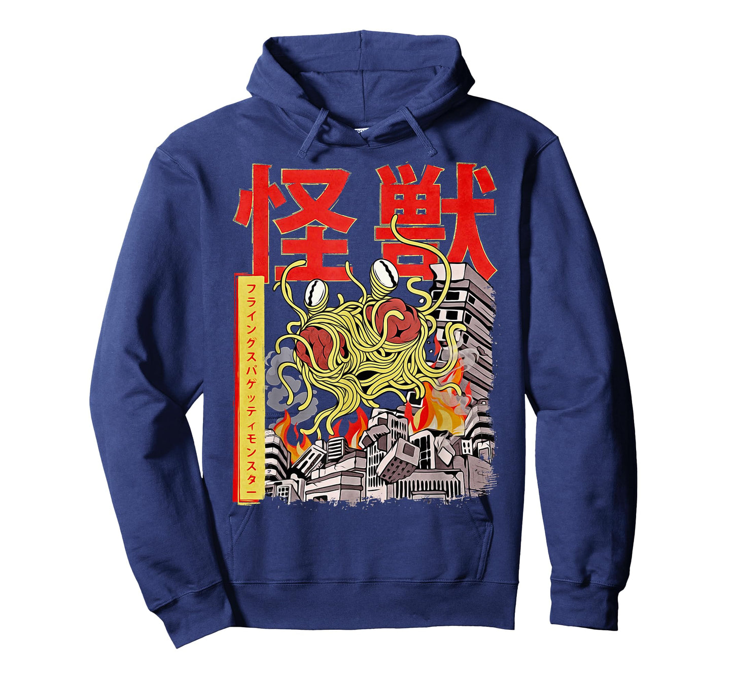 Kaiju Flying Spaghetti Monster Japanese Anime FSM Pastafari T-Shirt