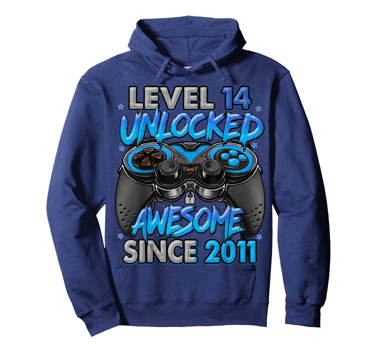 Level 14 Unlocked Awesome Since 2011 14th Birthday Gaming T-Shirt