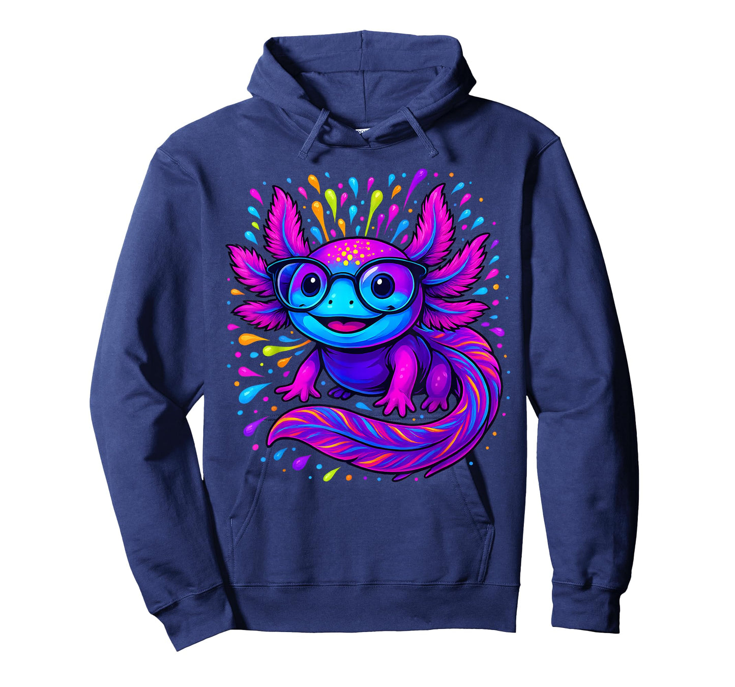 Axolotl Beautiful Colorful Art Axolotl Men Women Kids T-Shirt