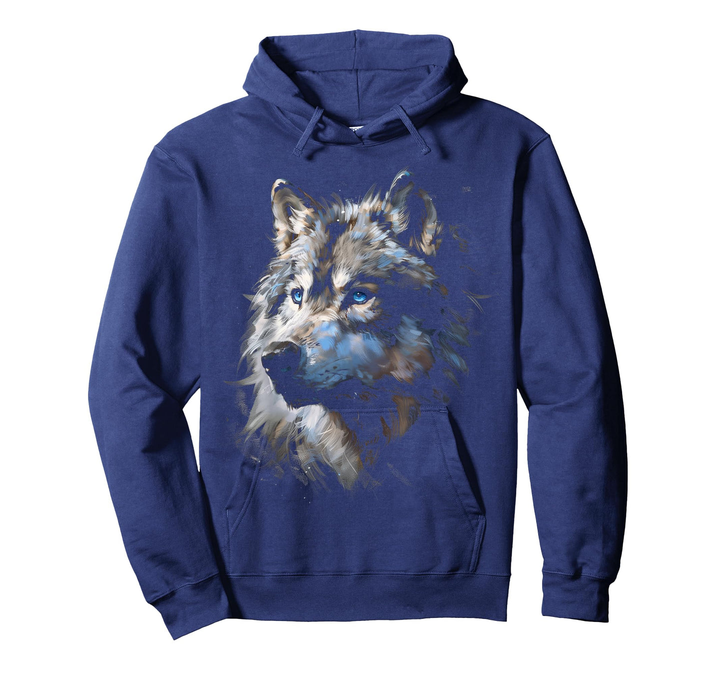 Alpha Wolf Shirt Fantasy Art Graphic Blue Eyes Wolf Lovers T-Shirt
