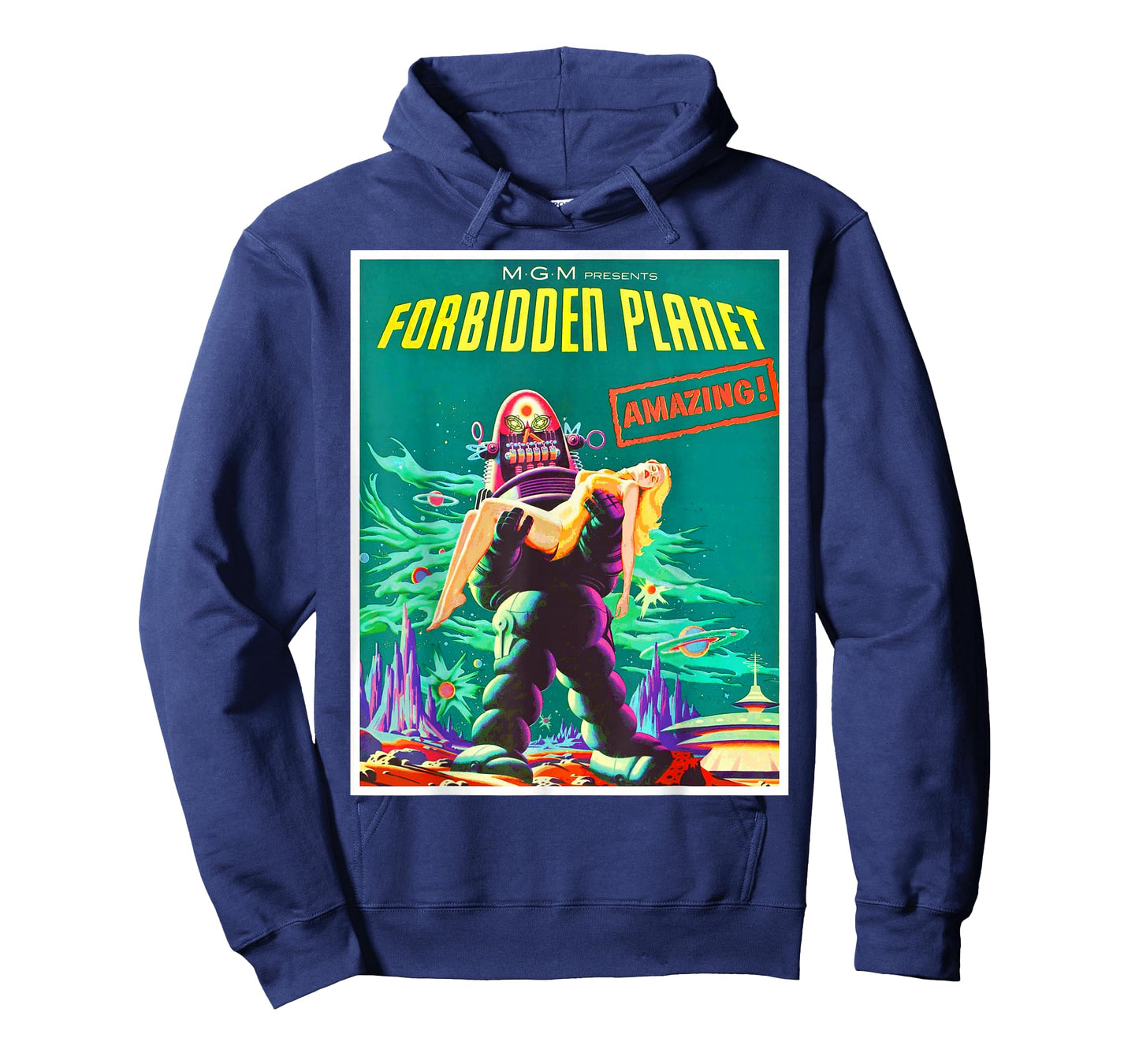 Robot Sci Fi Horror Retro Space Age Science Fiction T-Shirt
