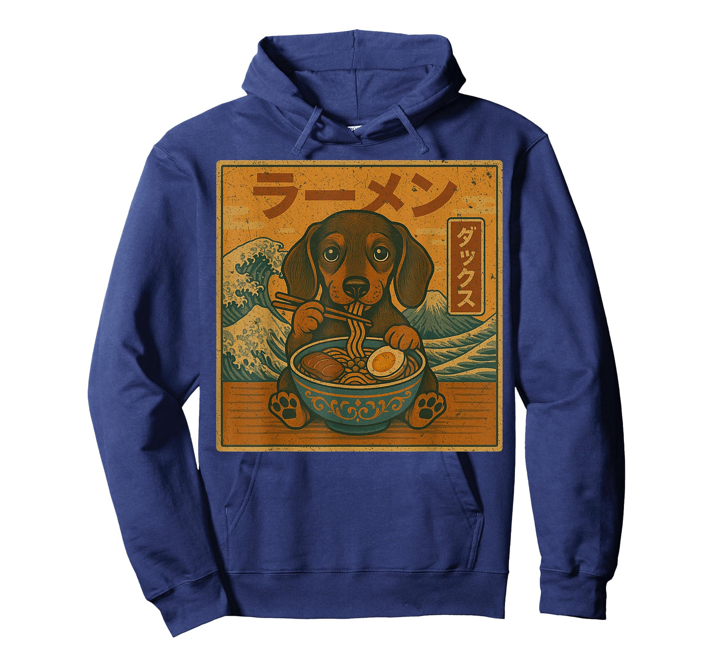 Funny Kawaii Ramen Japanese Noodles Dachshund Eating Ramen T-Shirt
