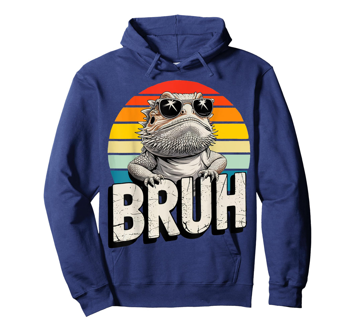 Gaming Bearded Dragon Bruh Retro Lizard BRUH Kids Boys Girls T-Shirt