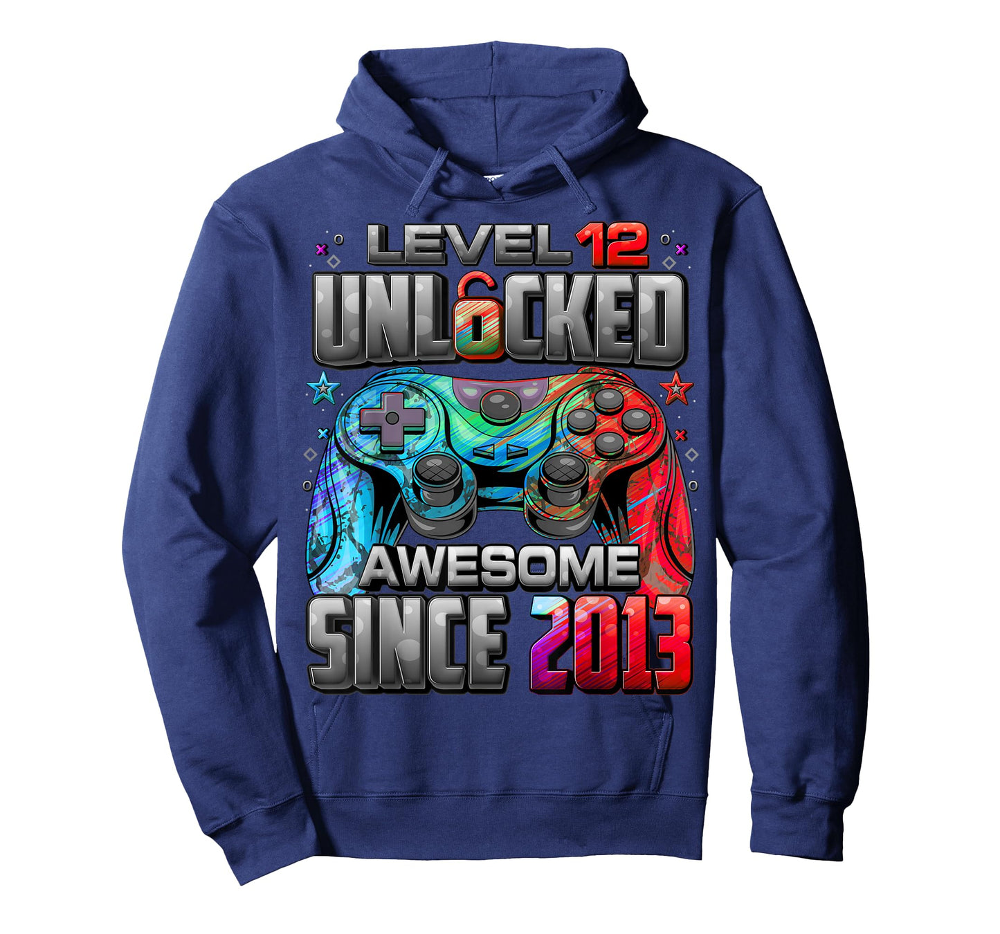 Level 12 Unlocked Awesome Since 2013 12th Birthday Gaming T-Shirt