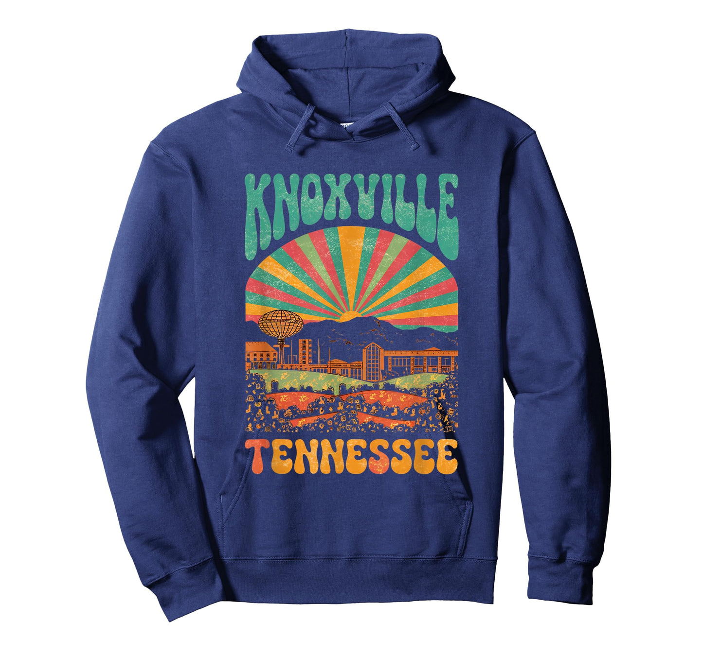 Vintage Knoxville Tennessee Sunset Skyline Cityscape Retro T-Shirt