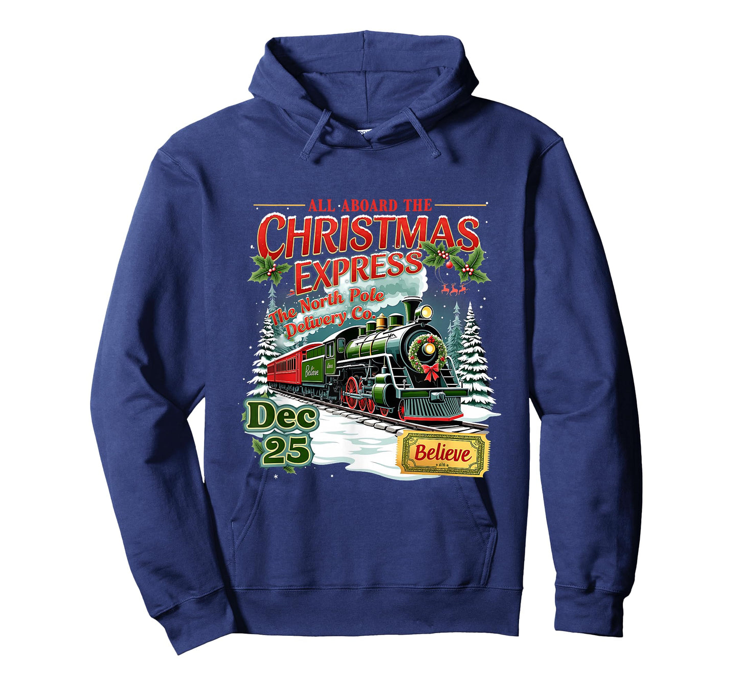 Believe Wonderland Express Train All Aboard Christmas Town T-Shirt
