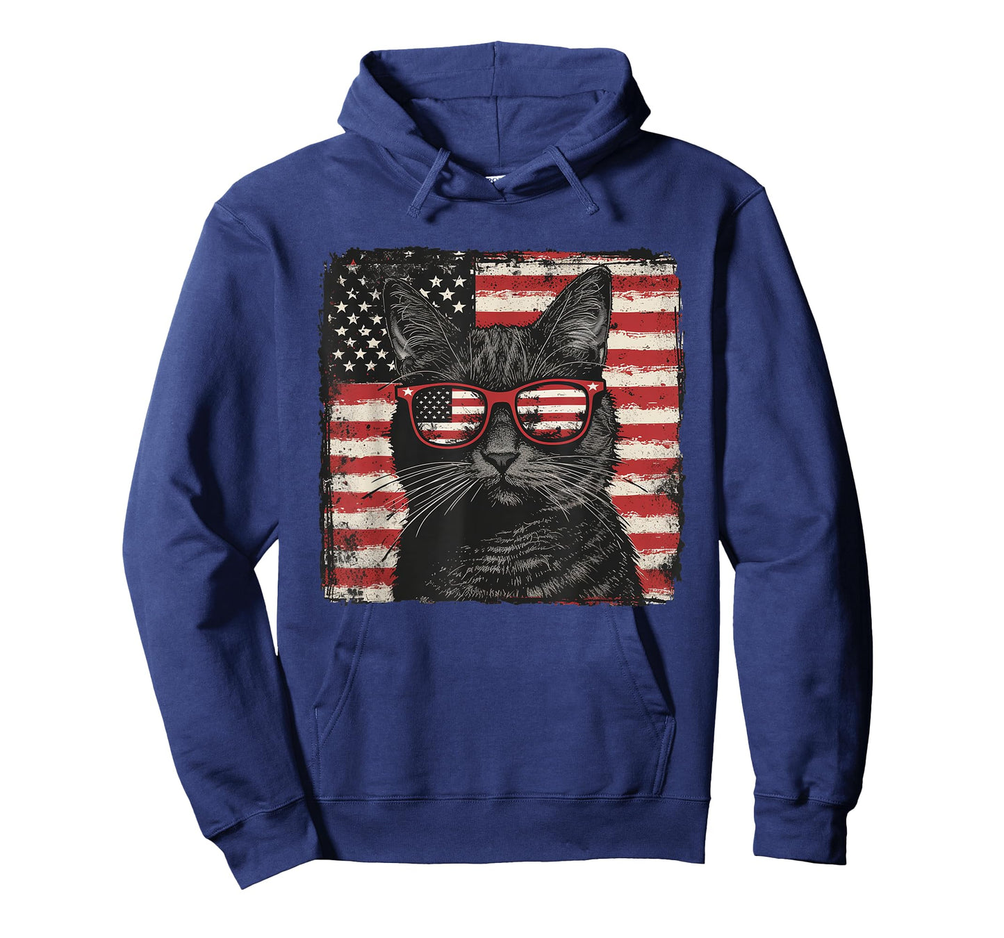 American Patriot Cat Shirt Fourth of July Lover T-Shirt