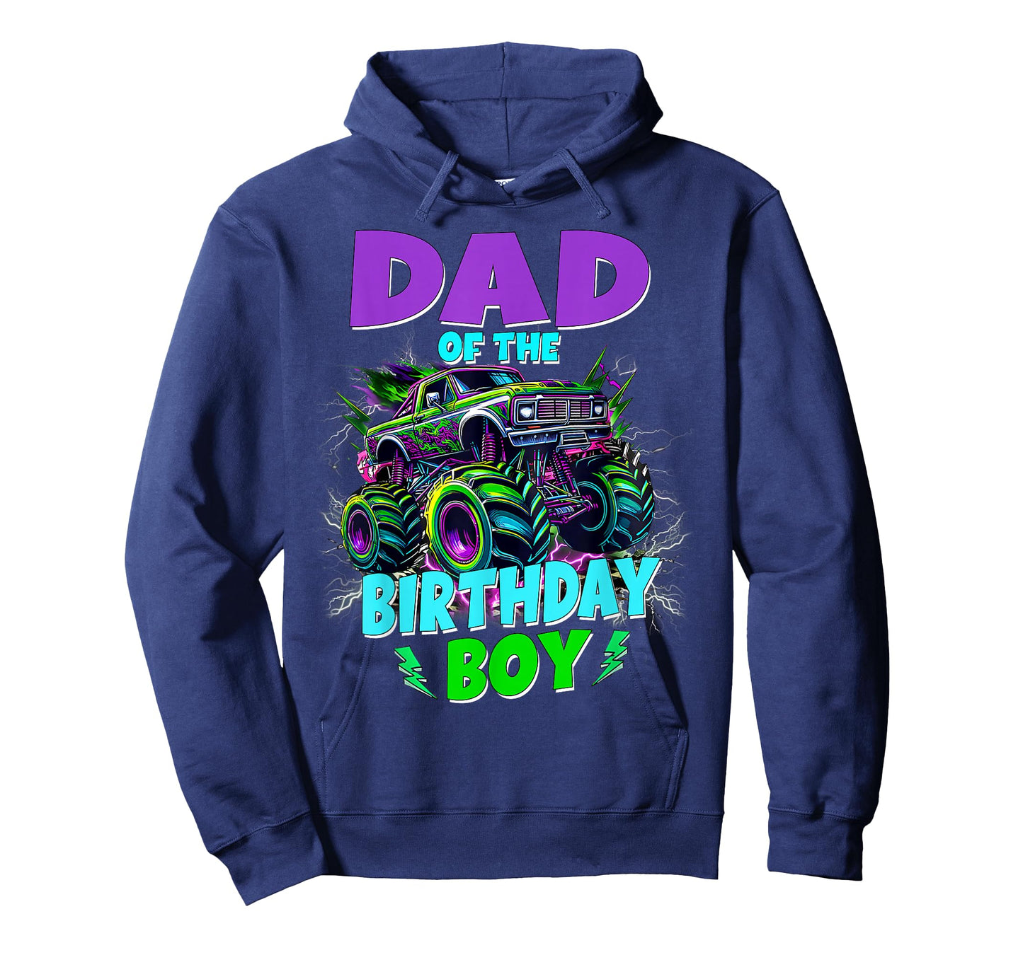 Funny Dad of The Birthday Boy Monster Truck Family Matching T-Shirt
