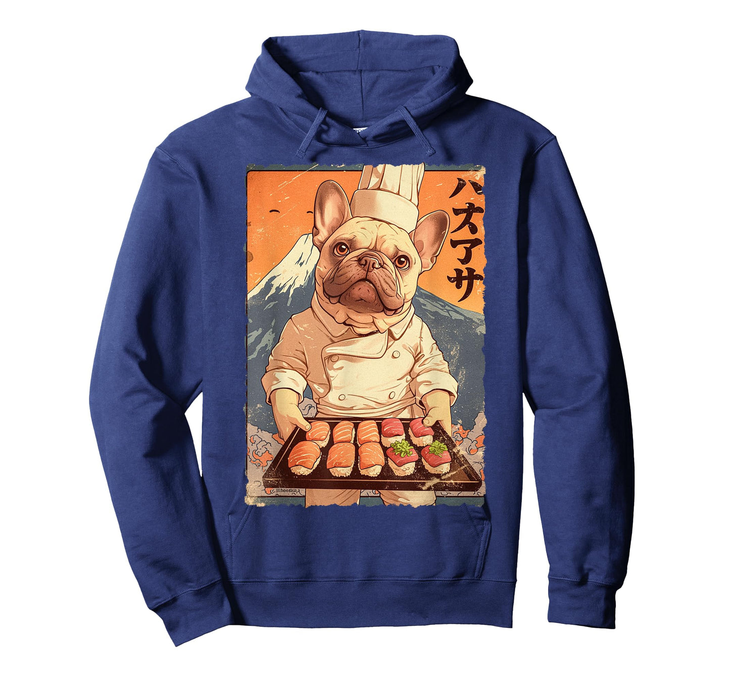 Cute Japanese Food Anime Art French Bulldog Sushi Chef Otaku T-Shirt for Men Women Kids