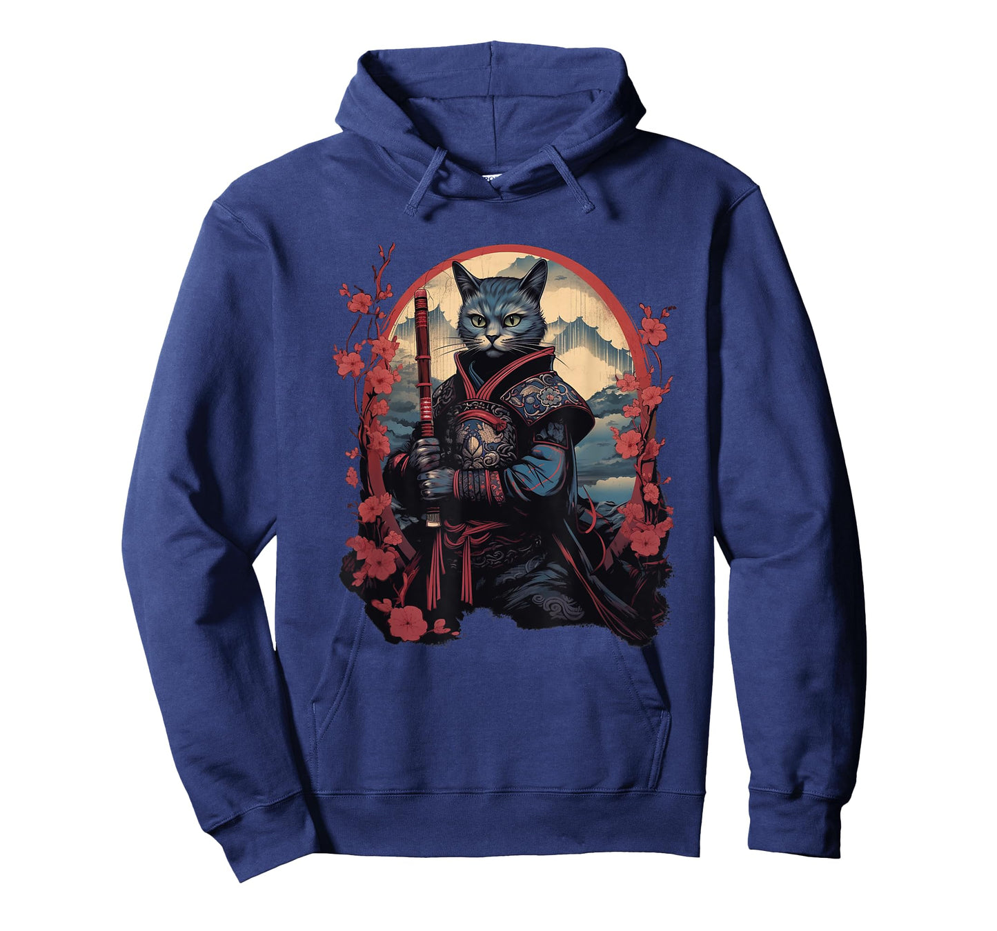 Vintage Japanese Samurai Ninja Cat Tattoo Kawaii T-Shirt for Men Women Girls Kids