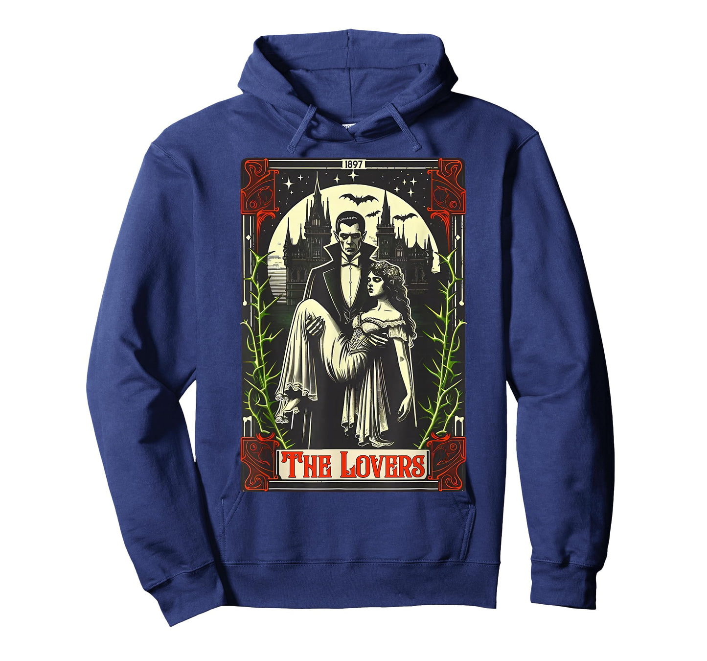 Vampire Monster Dracula and Bride The Lovers Tarot Card Tees T-Shirt