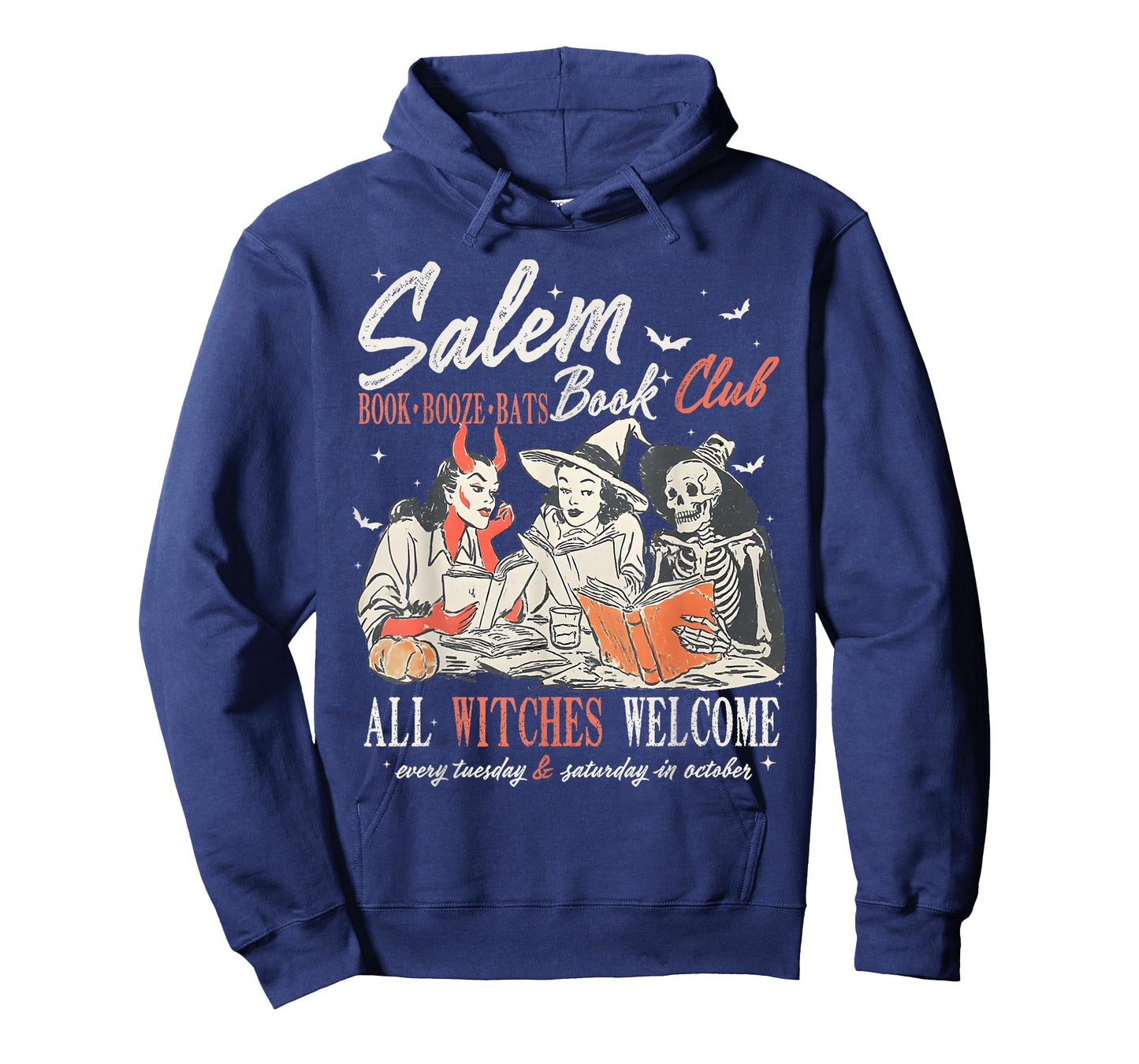 Vintage Salem Book Club Witchy Witch Spooky Season Halloween T-Shirt