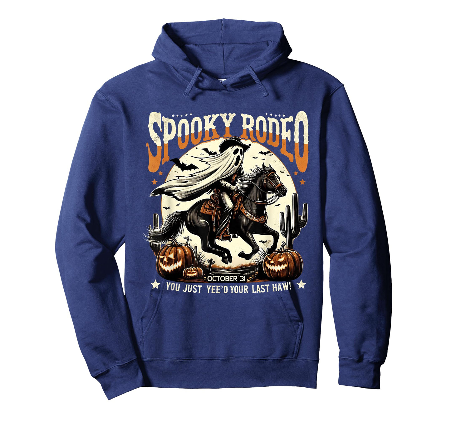 Ghost Cowboy Halloween Western Vintage Design T-Shirt