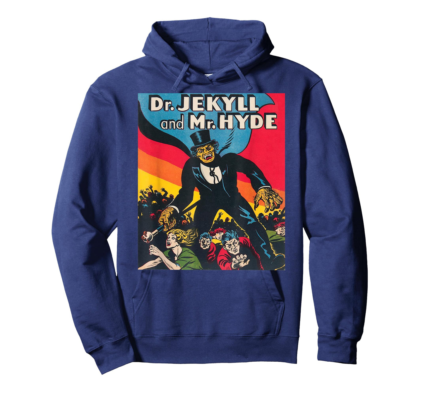 Dr. Jekyll & Mr. Hyde T-Shirt Art - Retro Halloween Monster T-Shirt