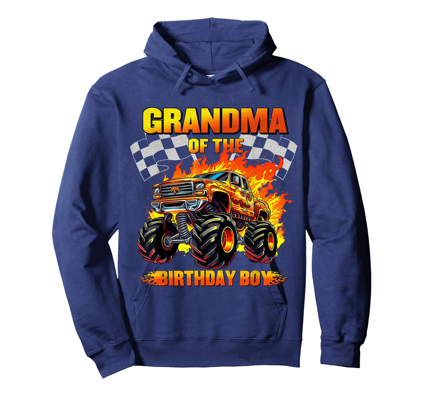 Grandma Of The Birthday Boy Monster Truck Family Matching T-Shirt