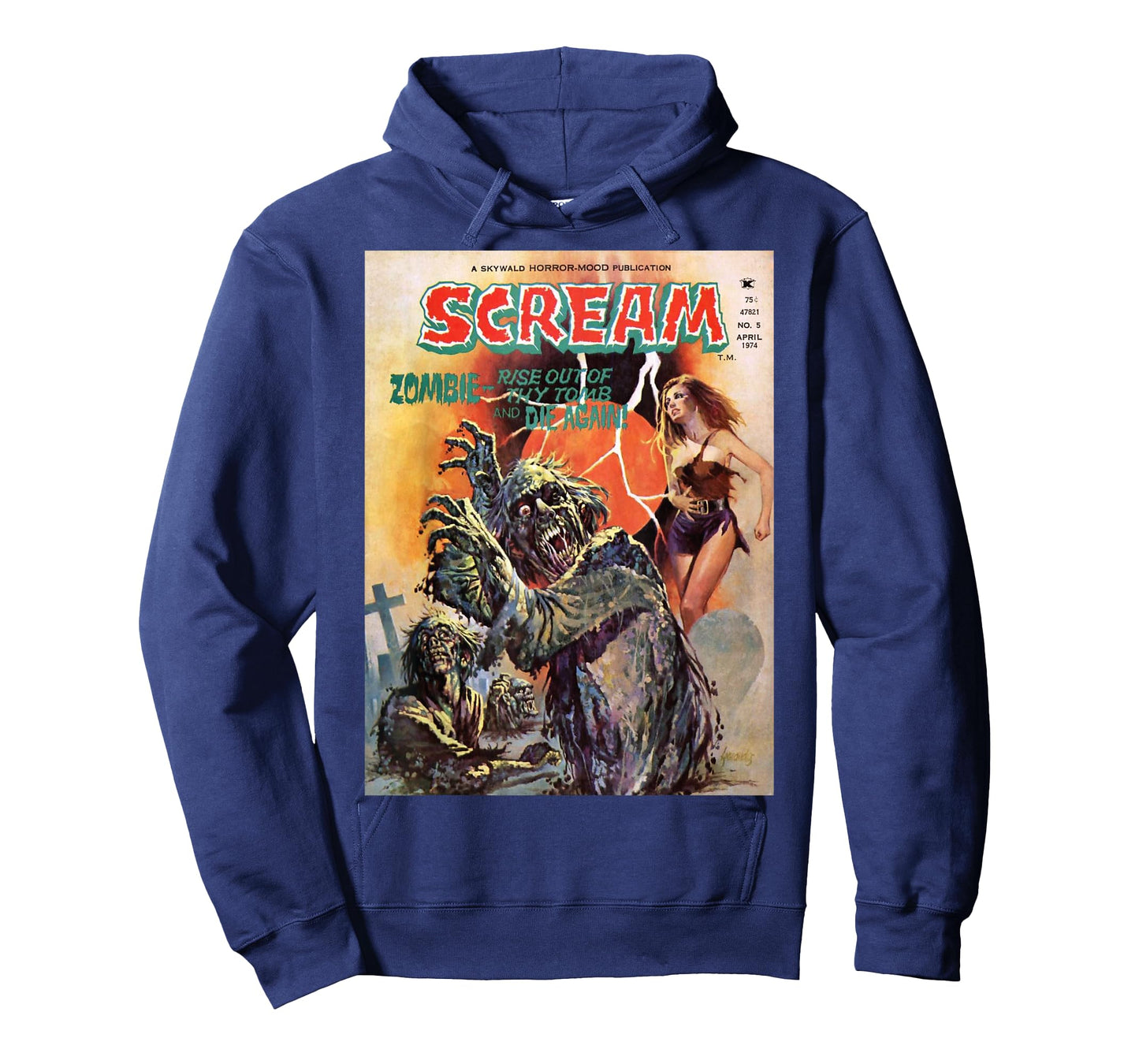 Zombie Halloween Horror Vintage Comic Book Retro Funny Scary T-Shirt