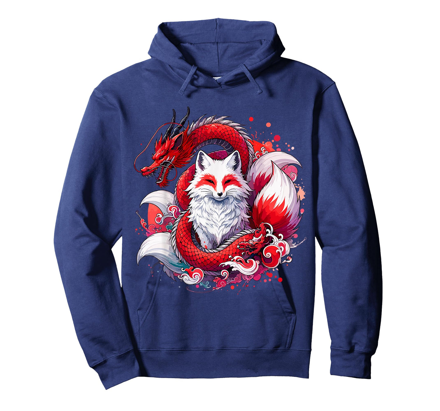 Nine-tailed Fox Kitsune Dragon Japanese T-Shirt