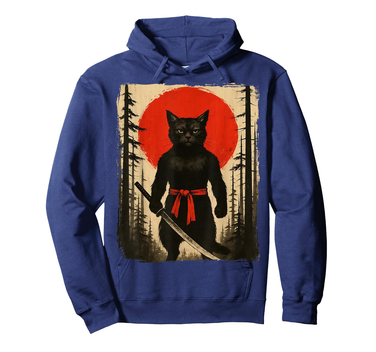 Cat Samurai Japanese Sword Anime Cat T-Shirt