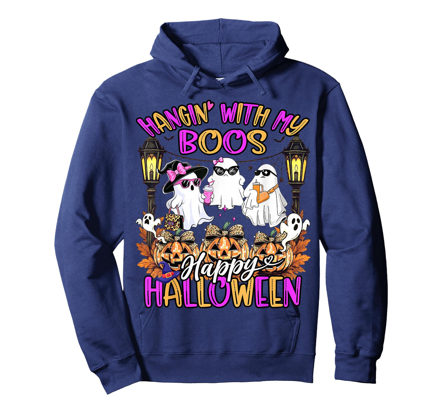 Hangin' with My Boos Cute Boujee Ghosts Halloween Costume T-Shirt