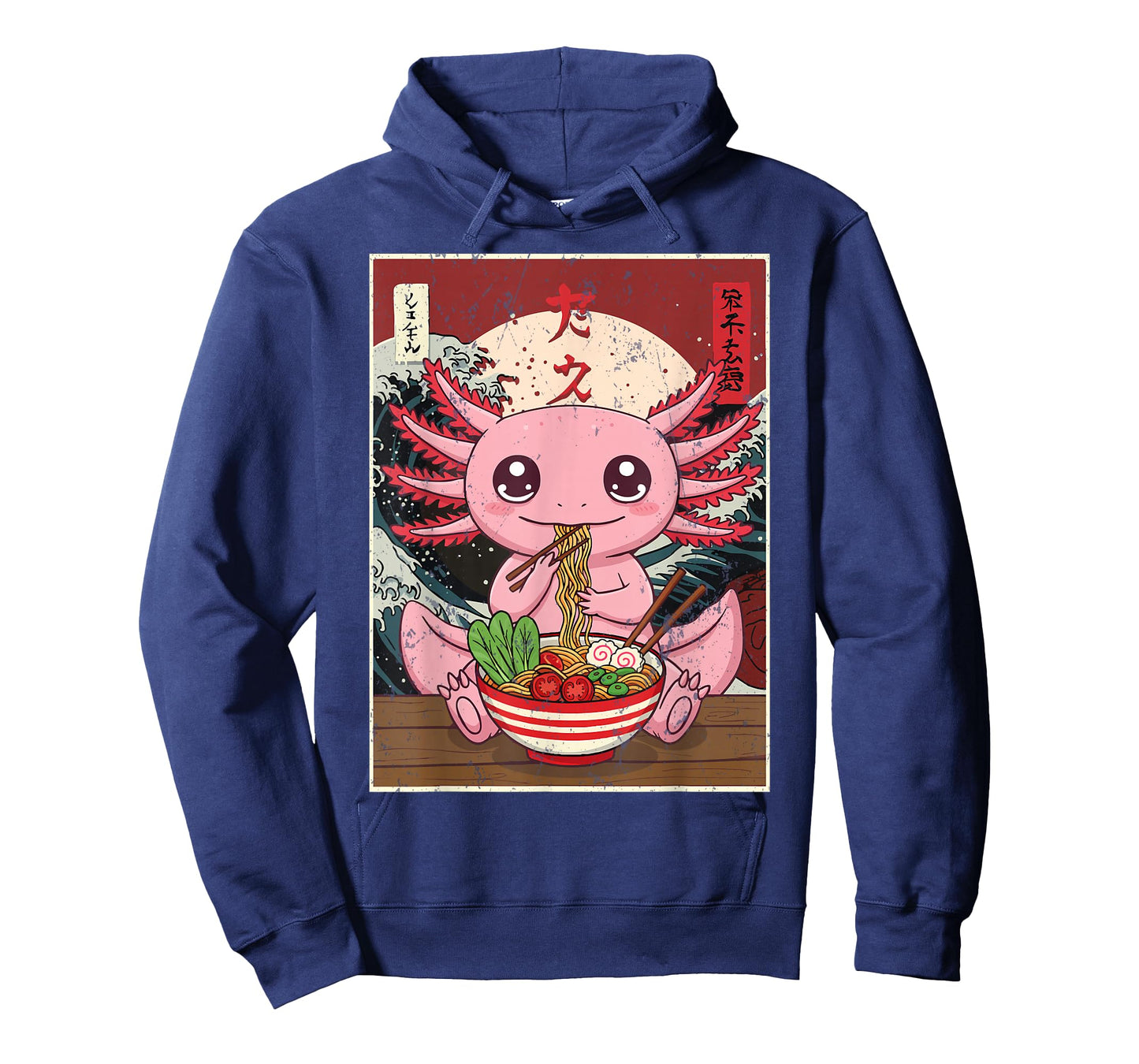 Axolotl Ramen Japanese Funny Graphic Tees Kawaii Anime Gifts T-Shirt