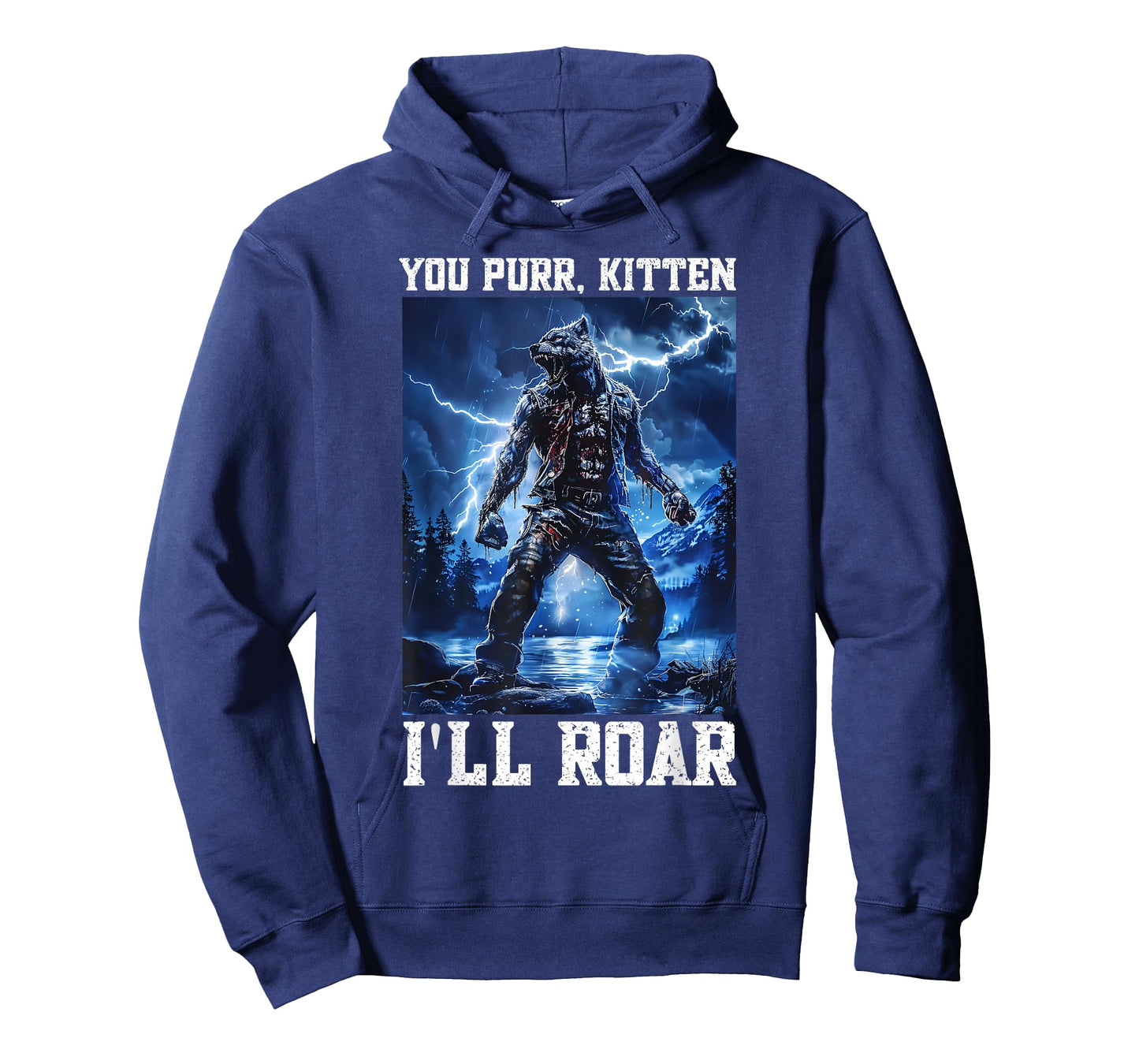 Daddy Wolf Protector Kitten Meme Cringy Alpha Wolf Graphic T-Shirt