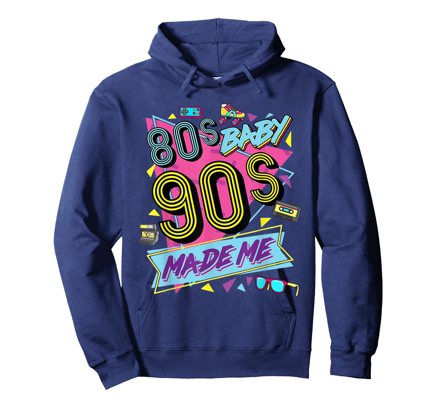 1980s 80's Baby 1990s 90's Made Me Costume Retro Party T-Shirt