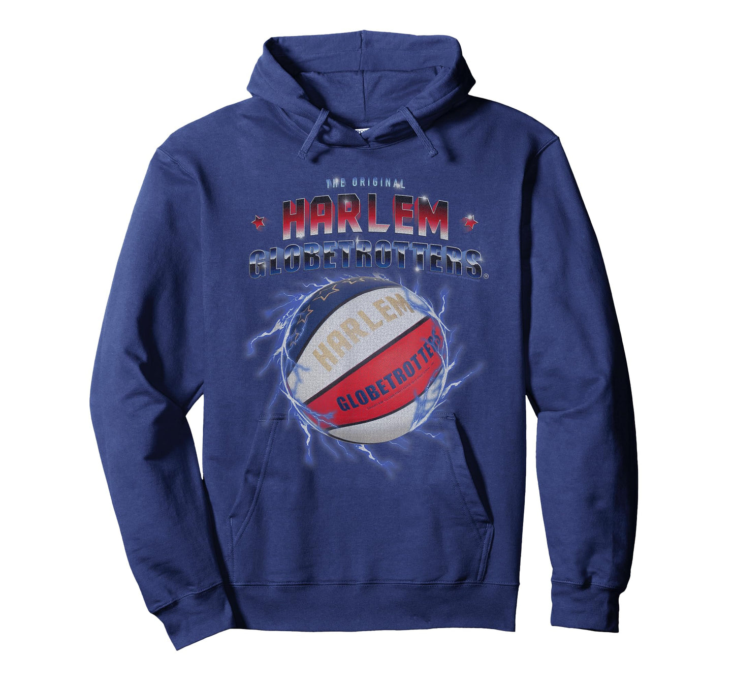 Harlem Globetrotters Basketball Chrome Logo with Lightning T-Shirt