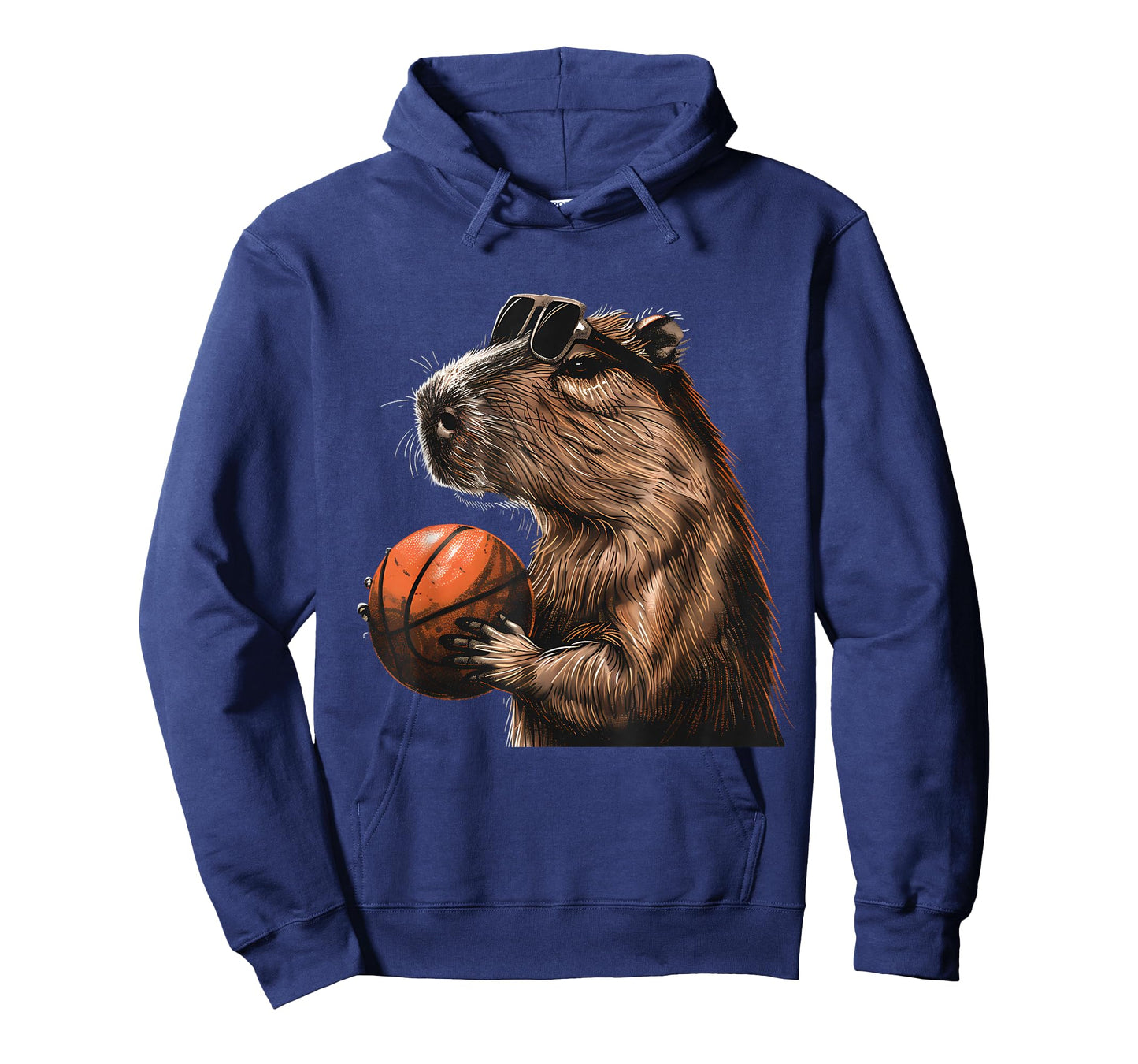 Basketball Capybara Basketball Lover Drawing Animal Art T-Shirt