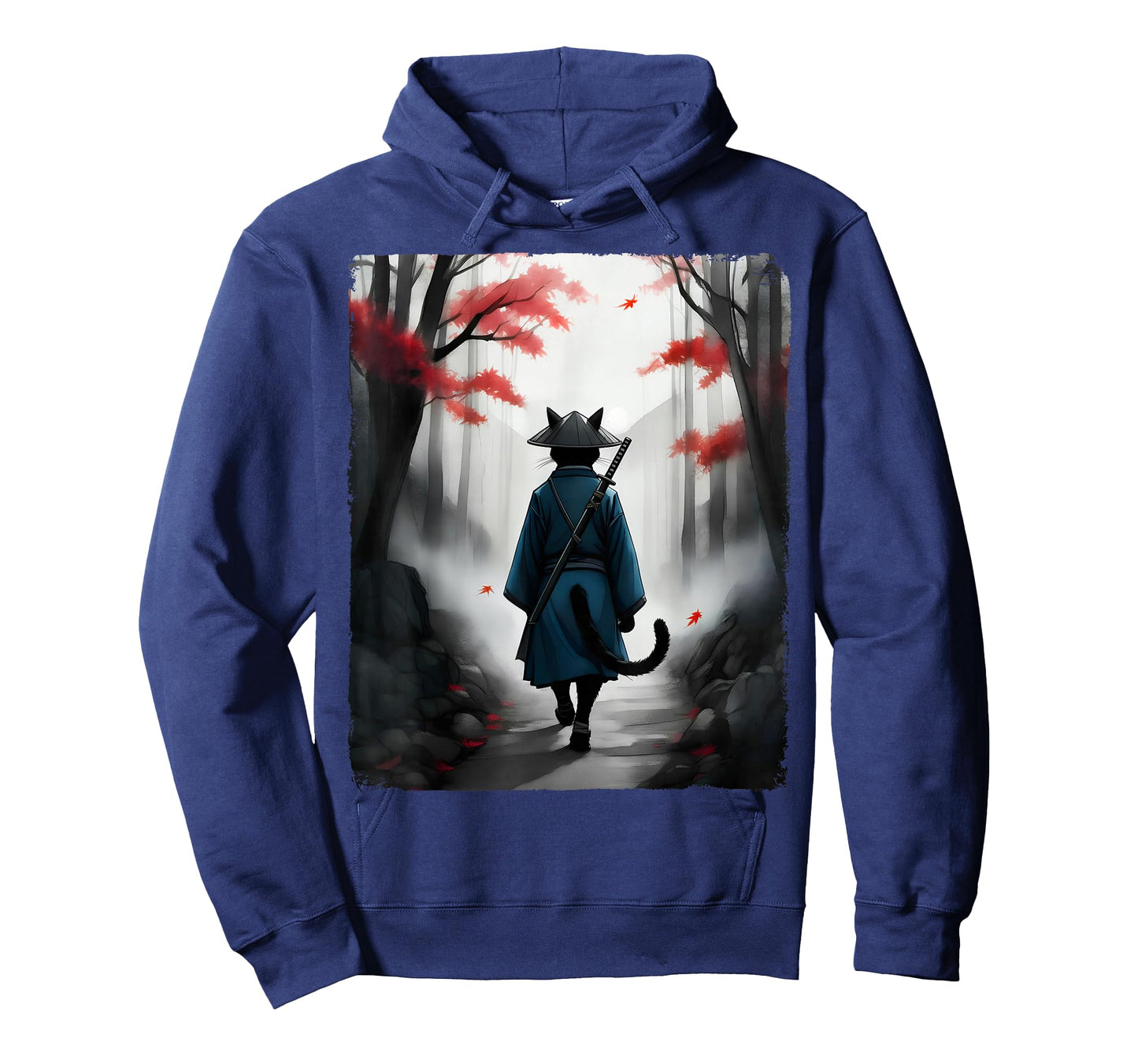 Samurai Cat Warrior Vintage Ukiyo-e Art Japanese Graphic T-Shirt
